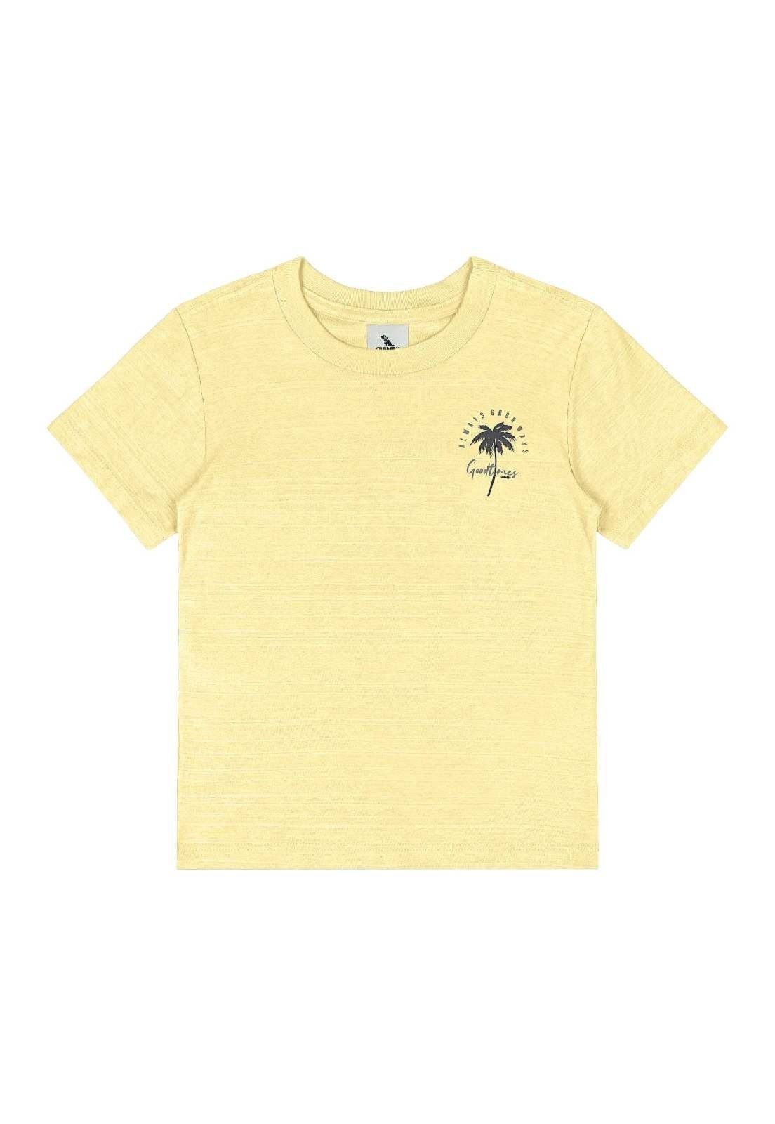 Vista 3 Infantil - Camiseta em Meia Malha Flamê Quimby marrom Quimby marrom