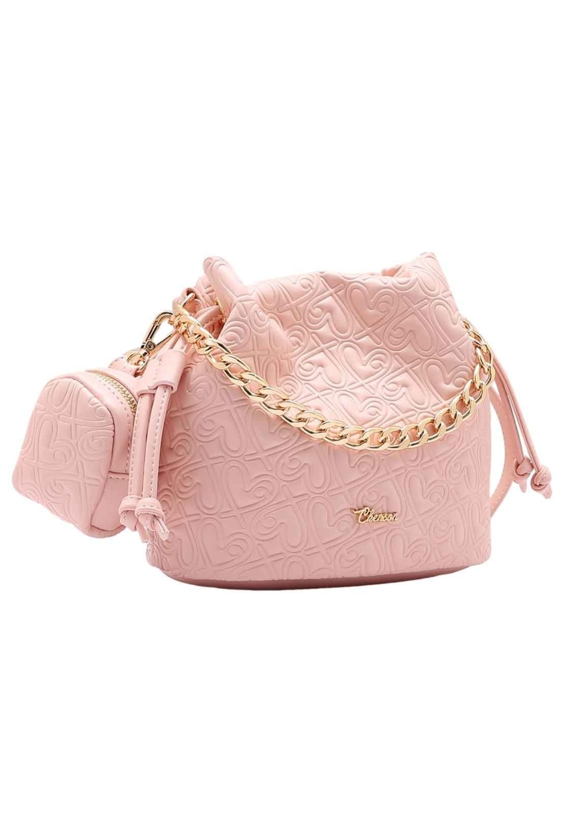 Bolsa Feminina Chenson Original Heart Cool Saco Rosa 3485105