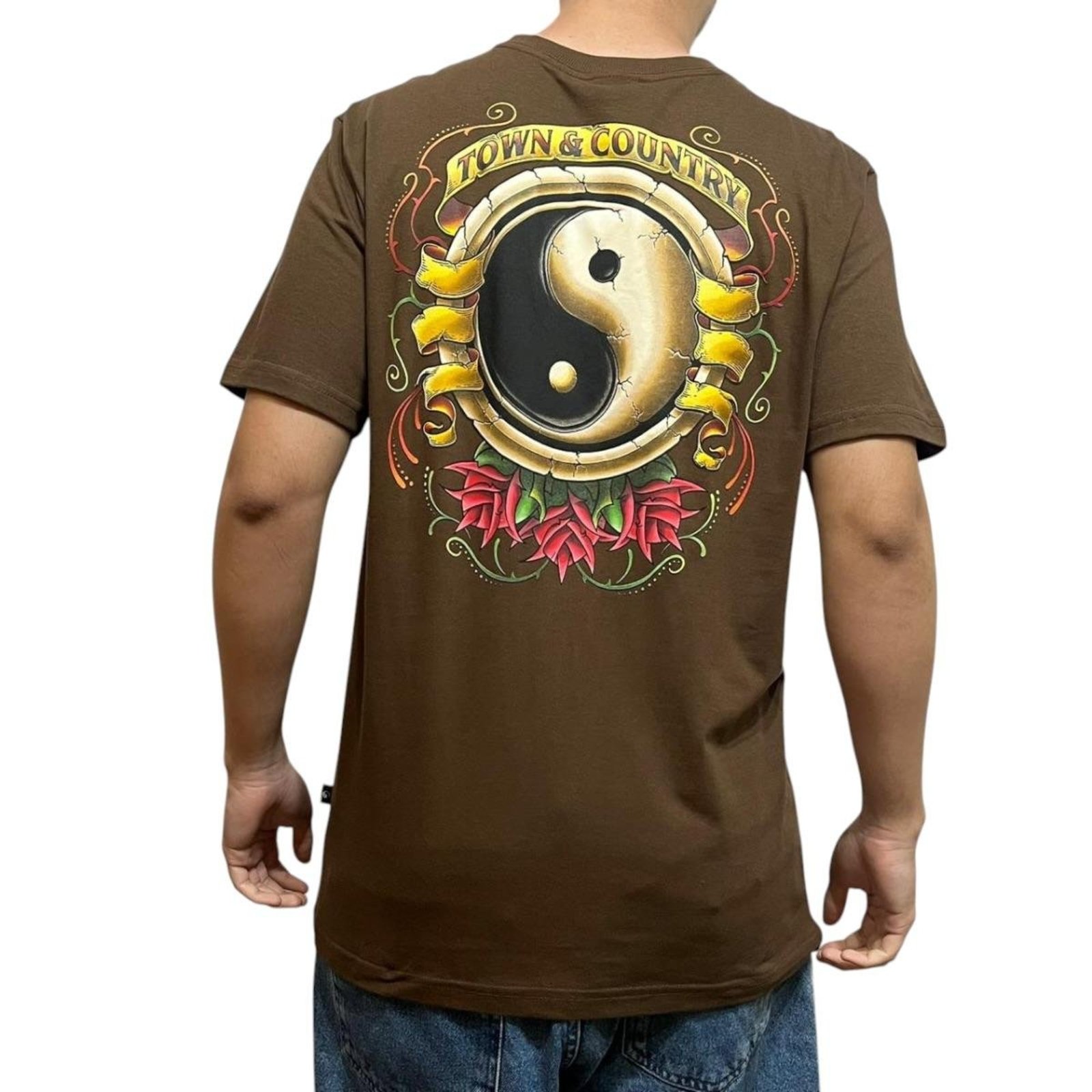 Camiseta Classic Stone Rose- Town & Country - Marrom