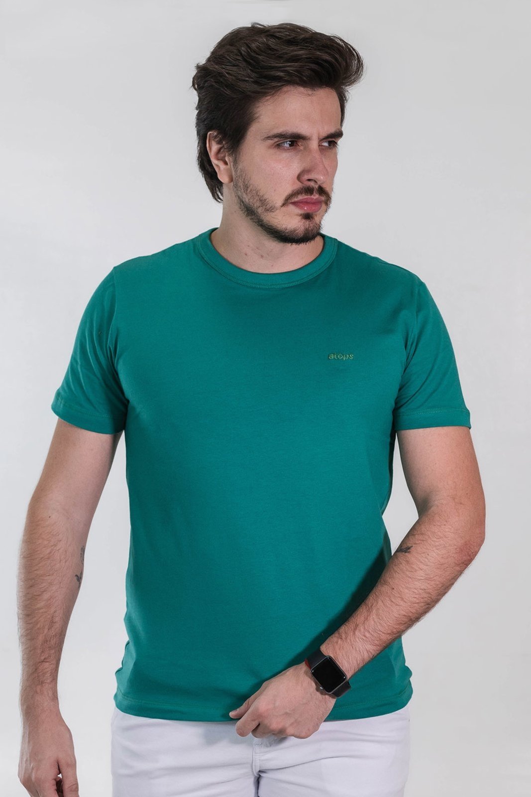Camiseta Básica Elastano Masculina Manga Curta Anticorpus