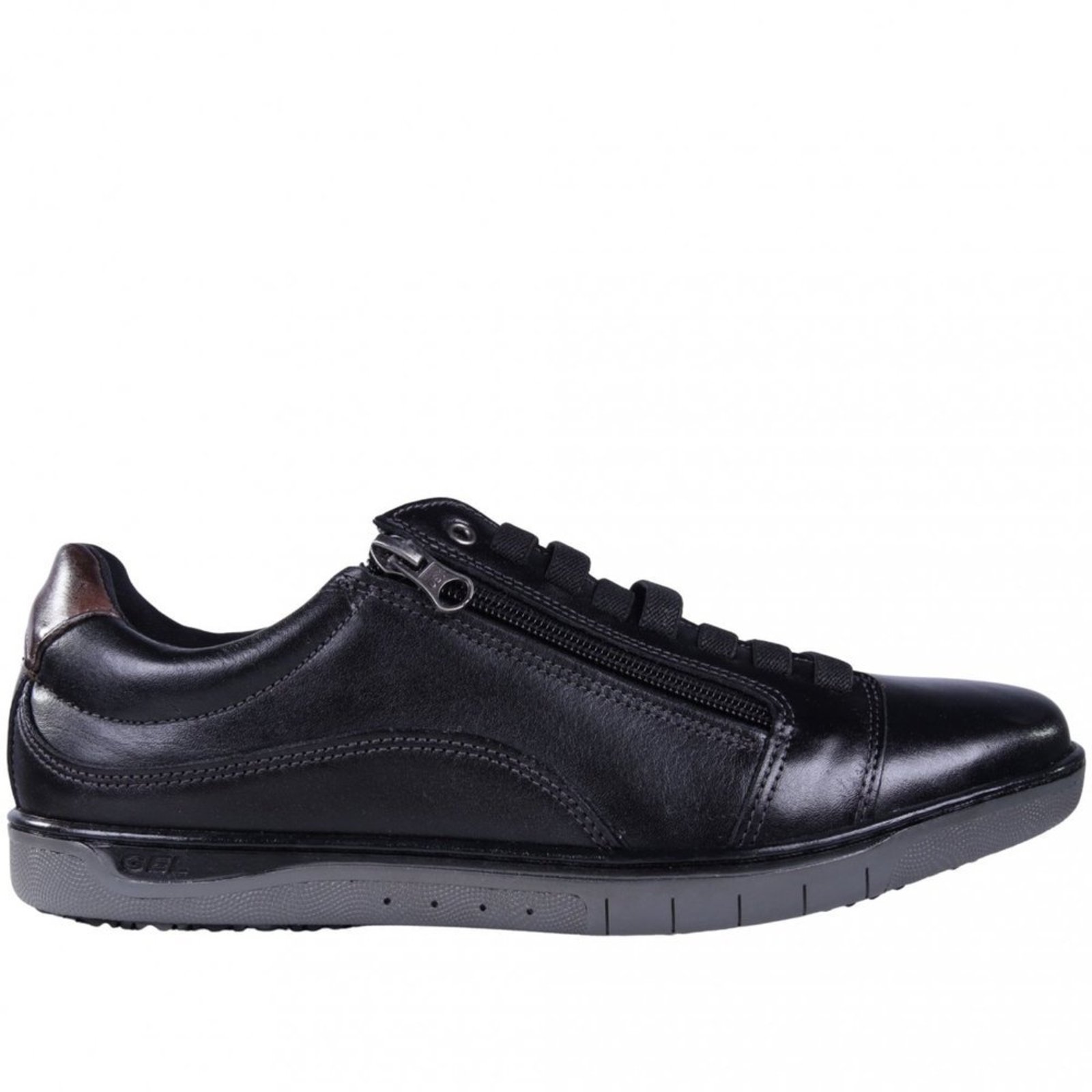 Sapatênis Masculino Zariff com Zíper Lateral 0404 Zariff Preto