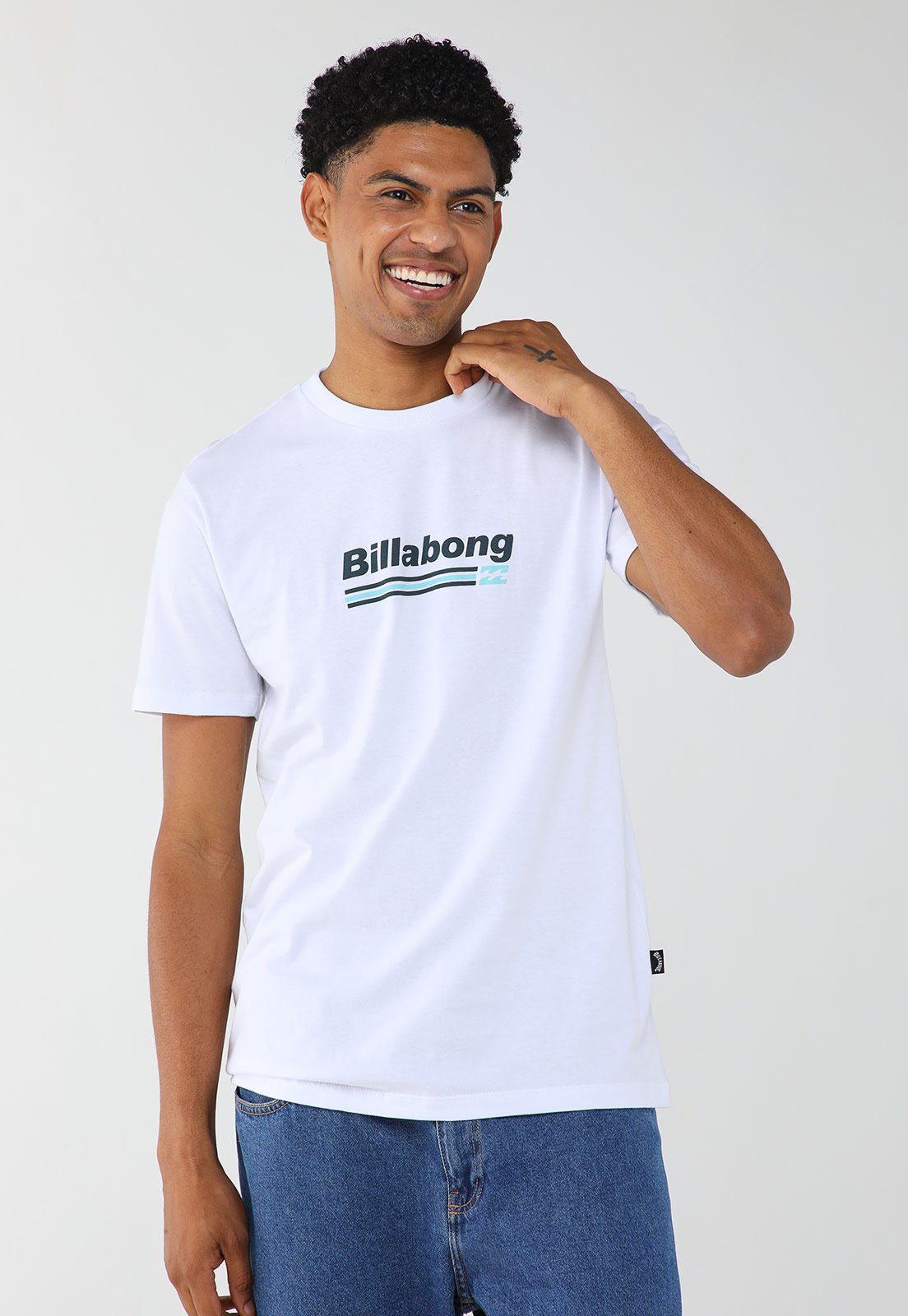 Camiseta Masculina Billabong Walled Unit Branca