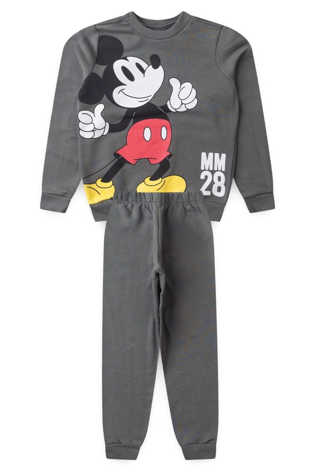 Infantil – Conjunto Disney Mickey Moletom Cinza Chumbo