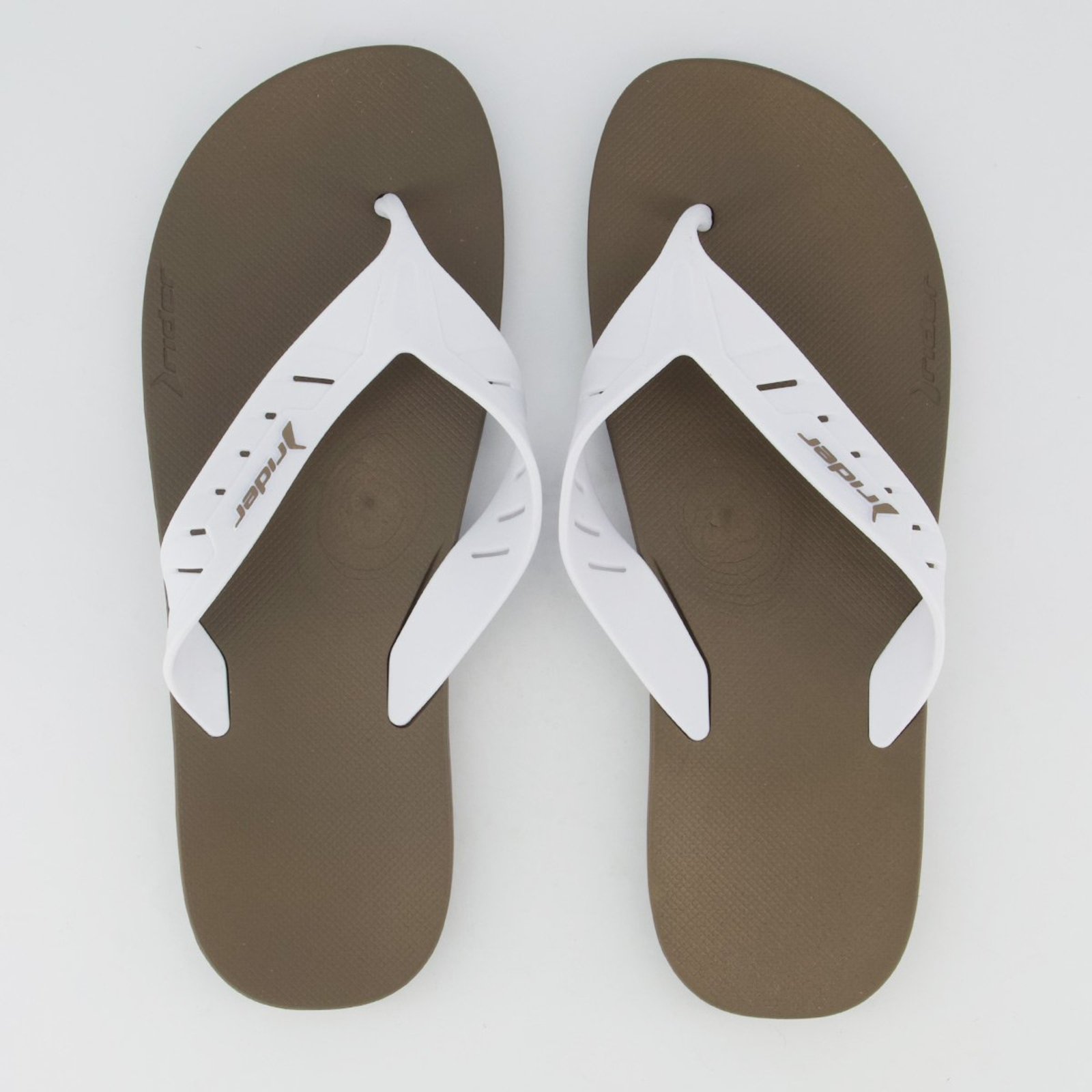 Chinelo Rider Core Up Marrom e Branco