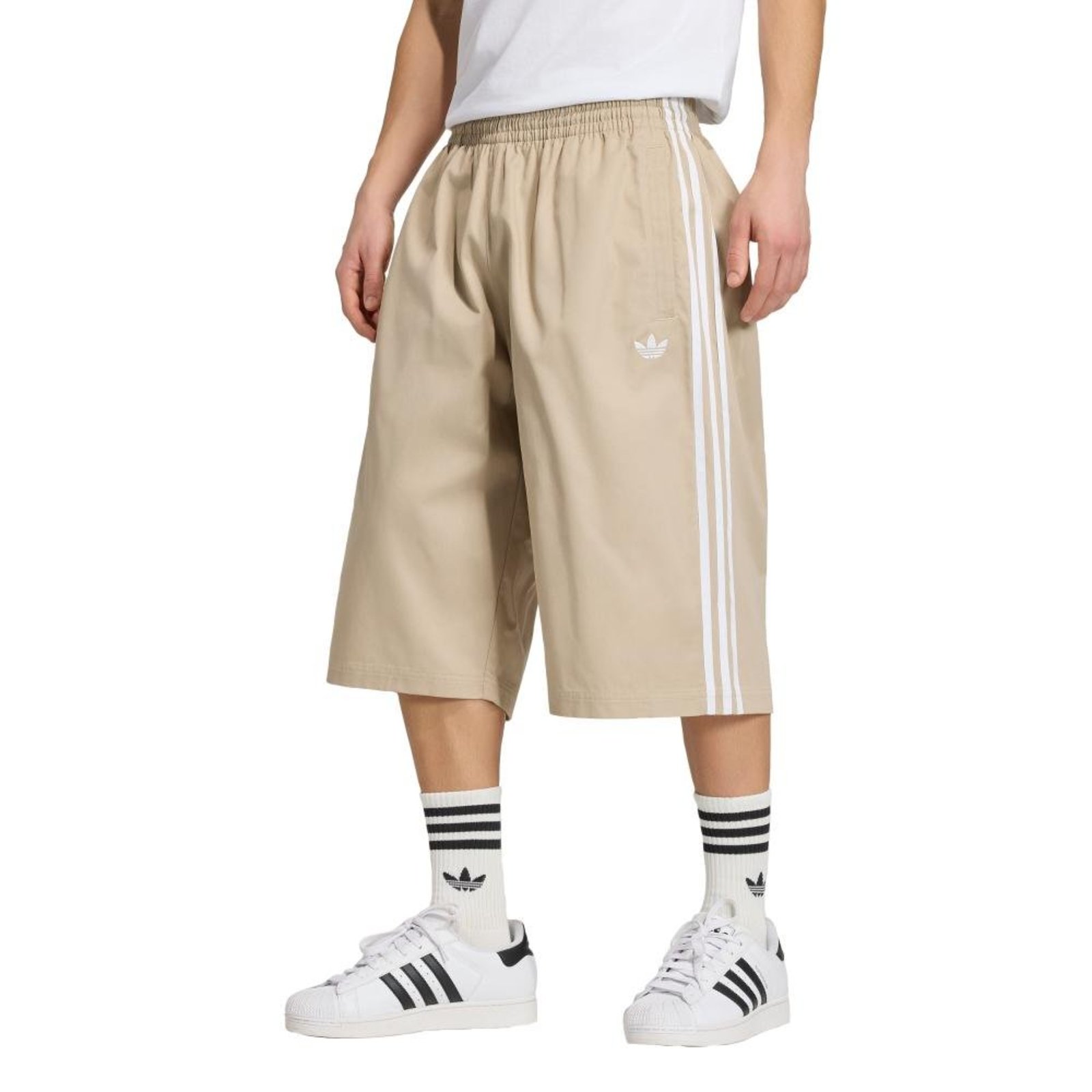 Shorts Sarja Algodão Adicolor SST adidas Originals Bege
