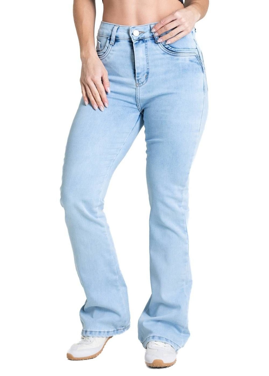 Calça Jeans Sawary Boot Cut Petit - 283522 - Azul - Sawary