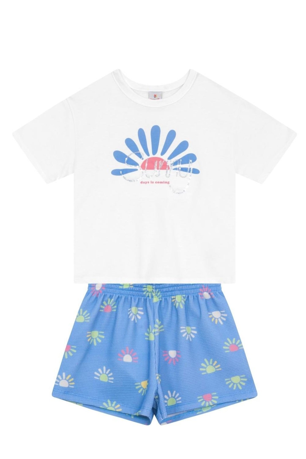 Infantil - Conjunto menina em ribana Brandili