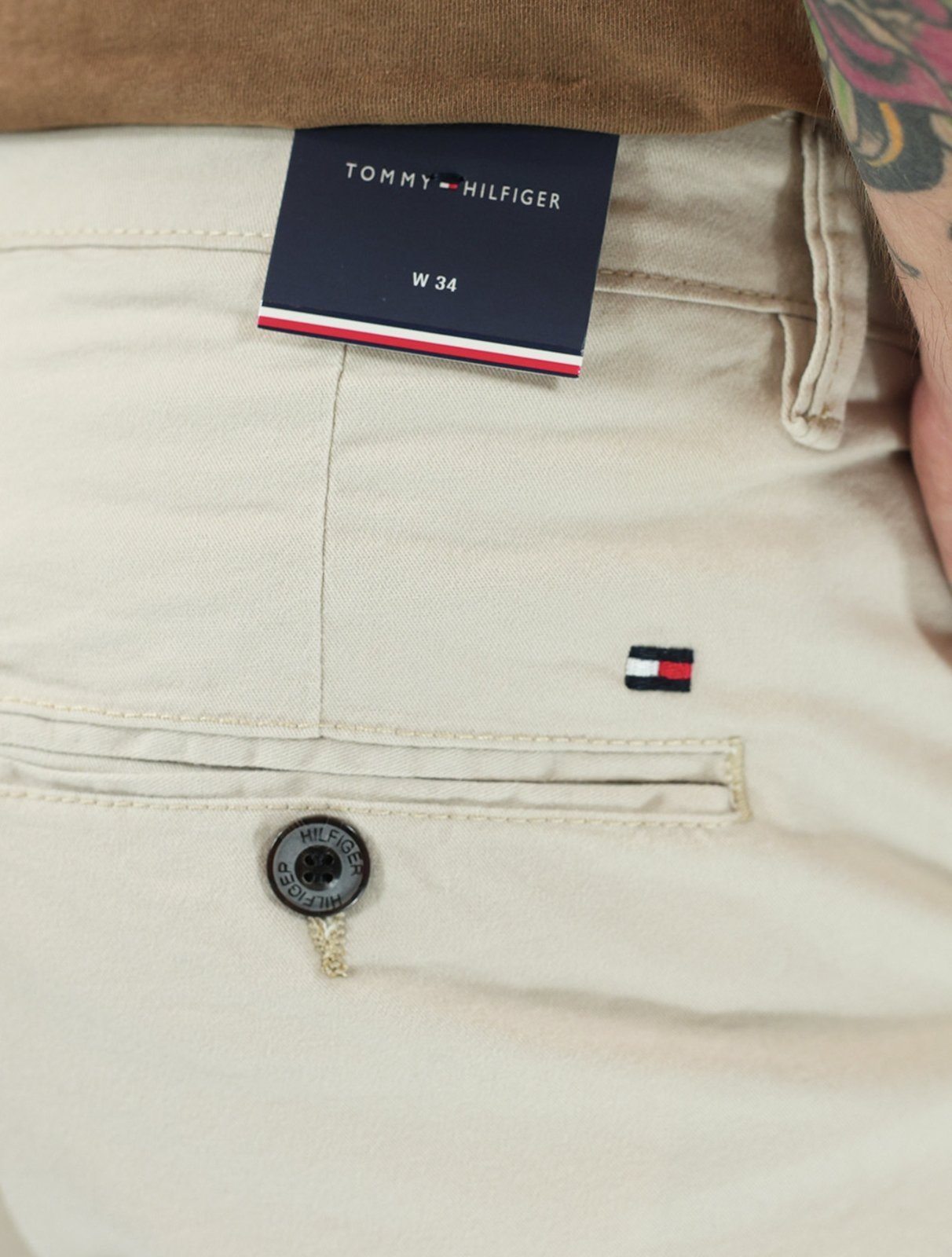 Vista 3 Bermuda Tommy Hilfiger Sarja Brooklyn 9in Areia bege Tommy Hilfiger bege