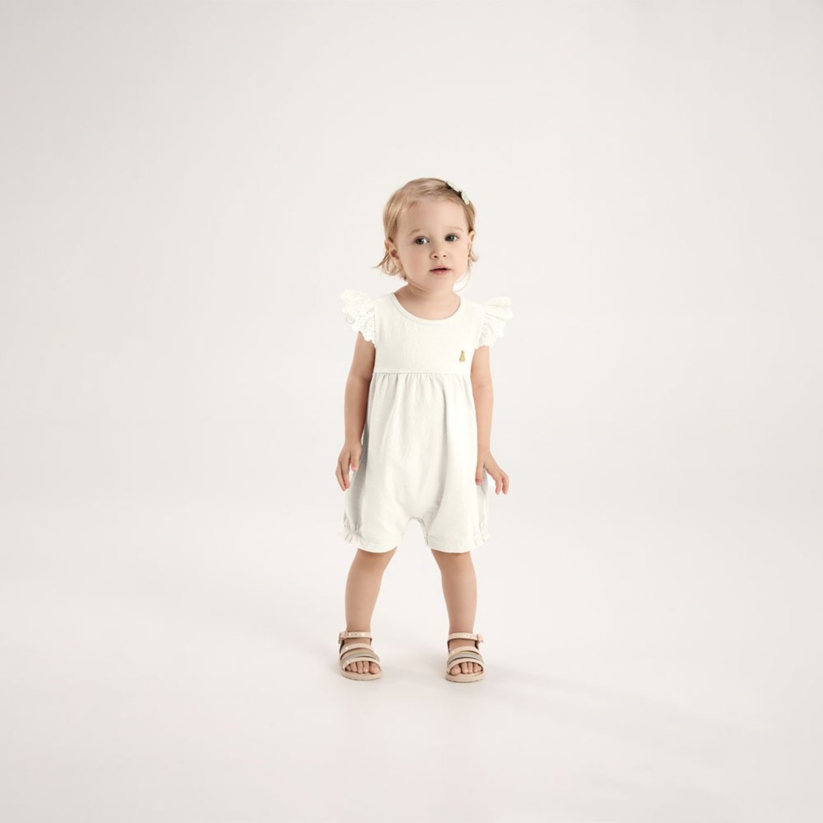 Infantil - Macacao Bege Pulla Bulla Menina - 53605-1271