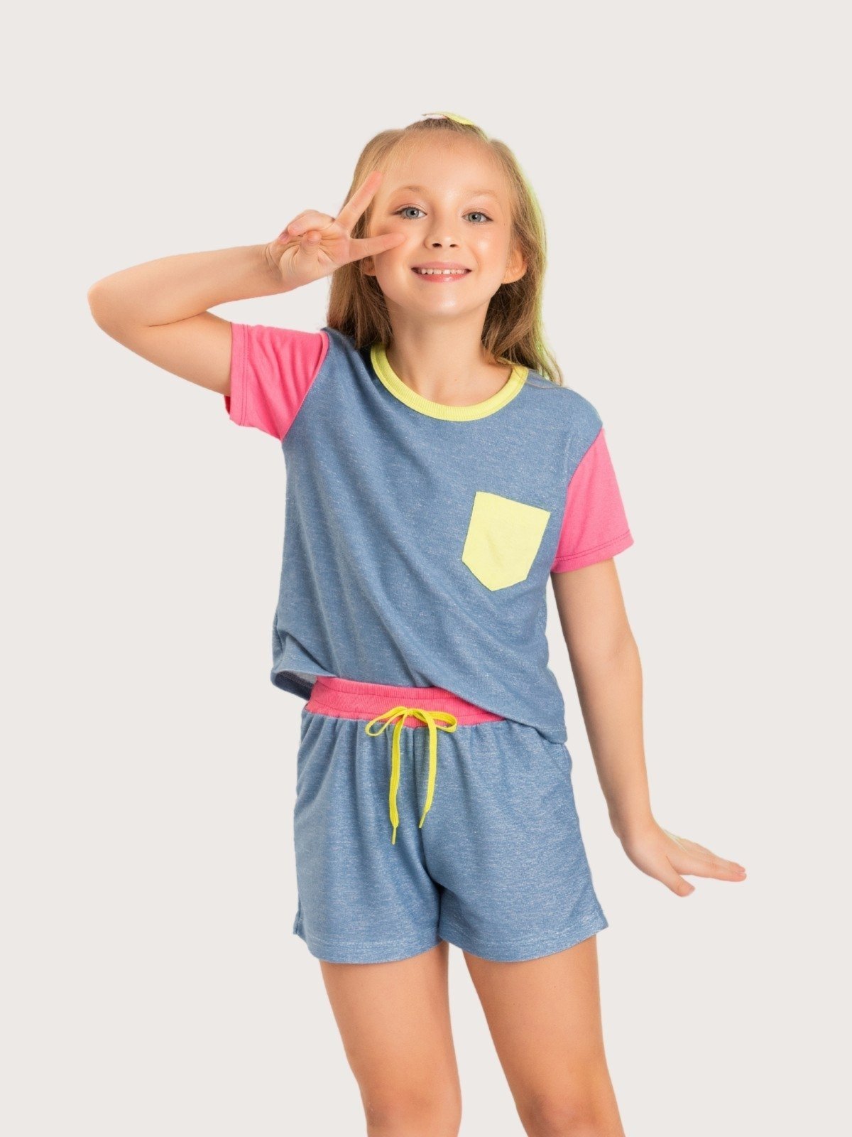 Vista 3 Infantil - Conjunto Platinum Estilo PLATINUM KIDS jeans azul PLATINUM KIDS jeans azul