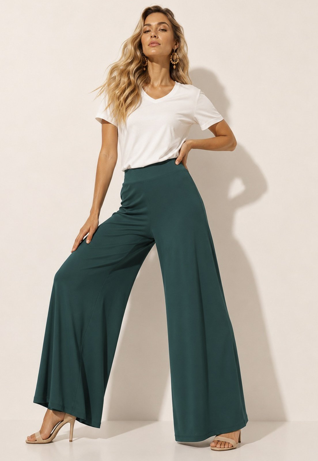 Calça Pantalona Malha Amazonia Vital Verde