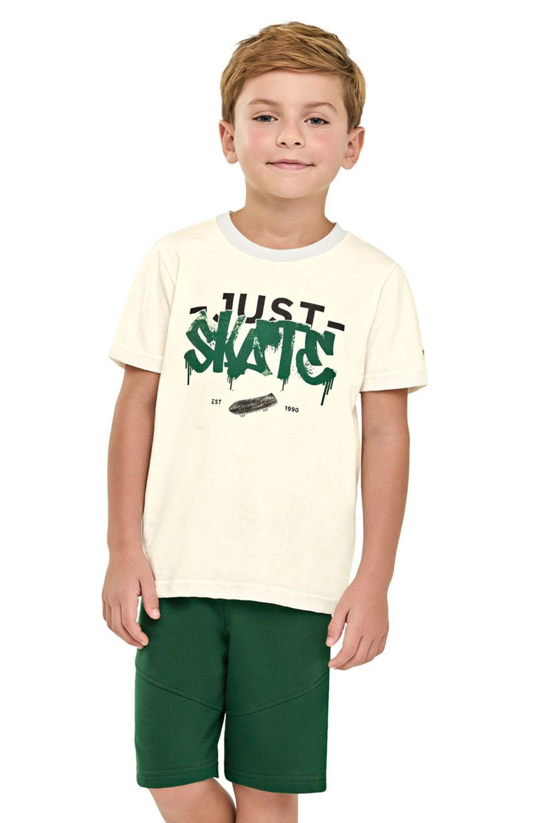 Infantil - Conjunto Curto Menino Urban Elian Bege