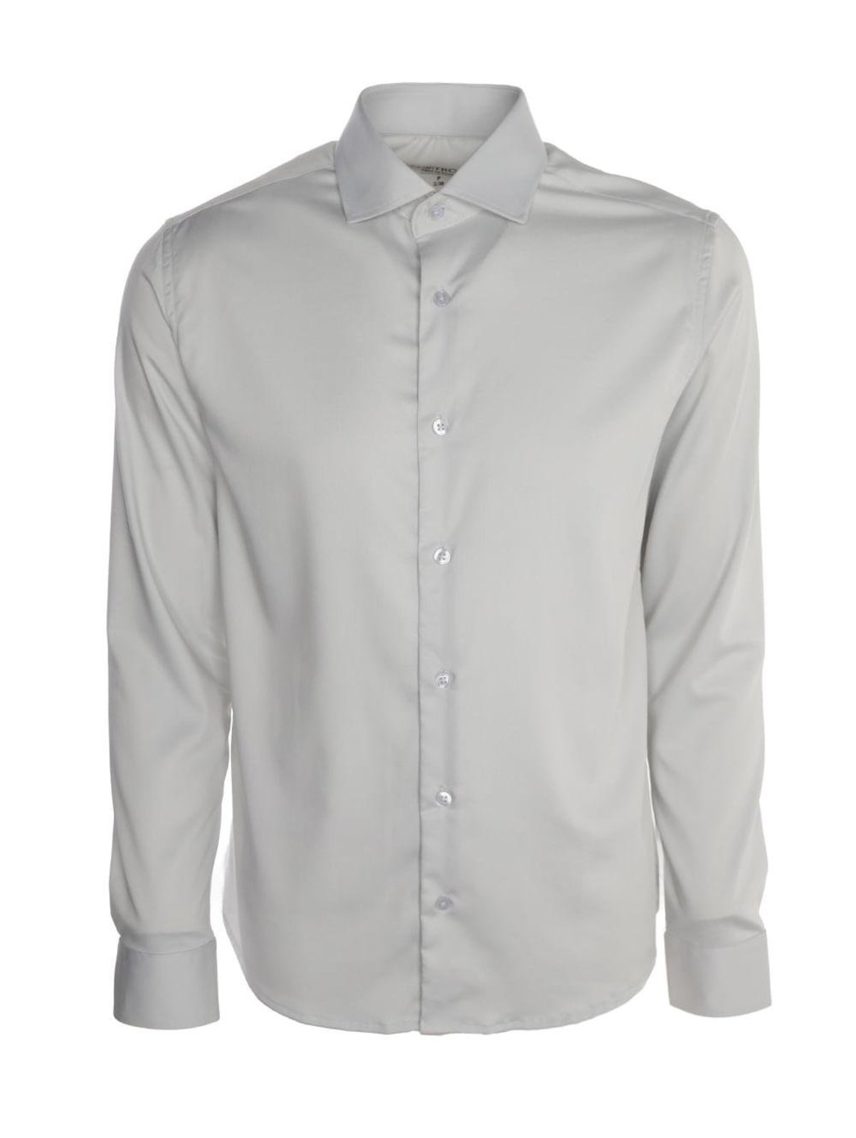 Camisa Slim Fibra de Bambu Eletrón Masculina CINZA