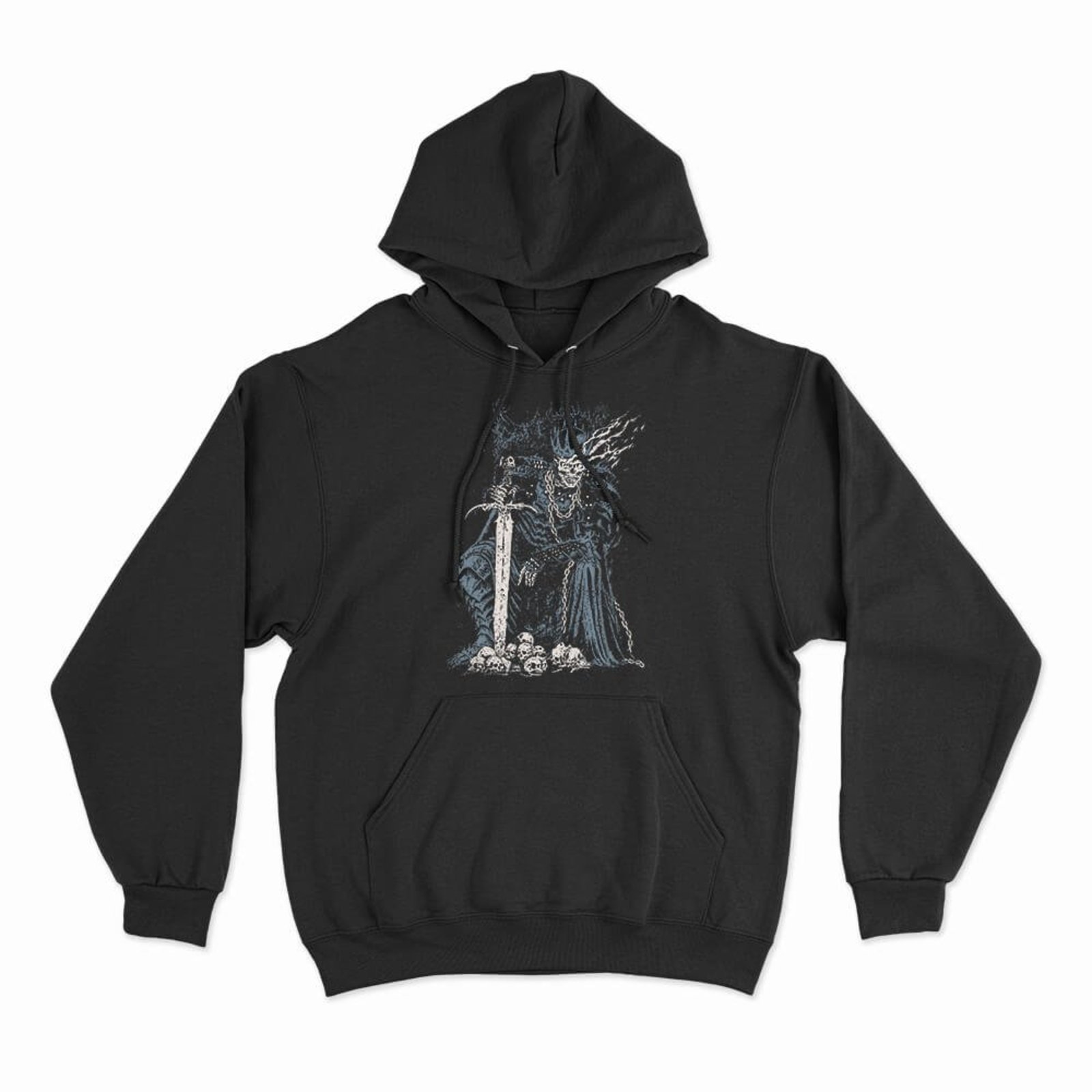 Moletom Com Capuz Skull King - Preto - Casual - Studio Geek