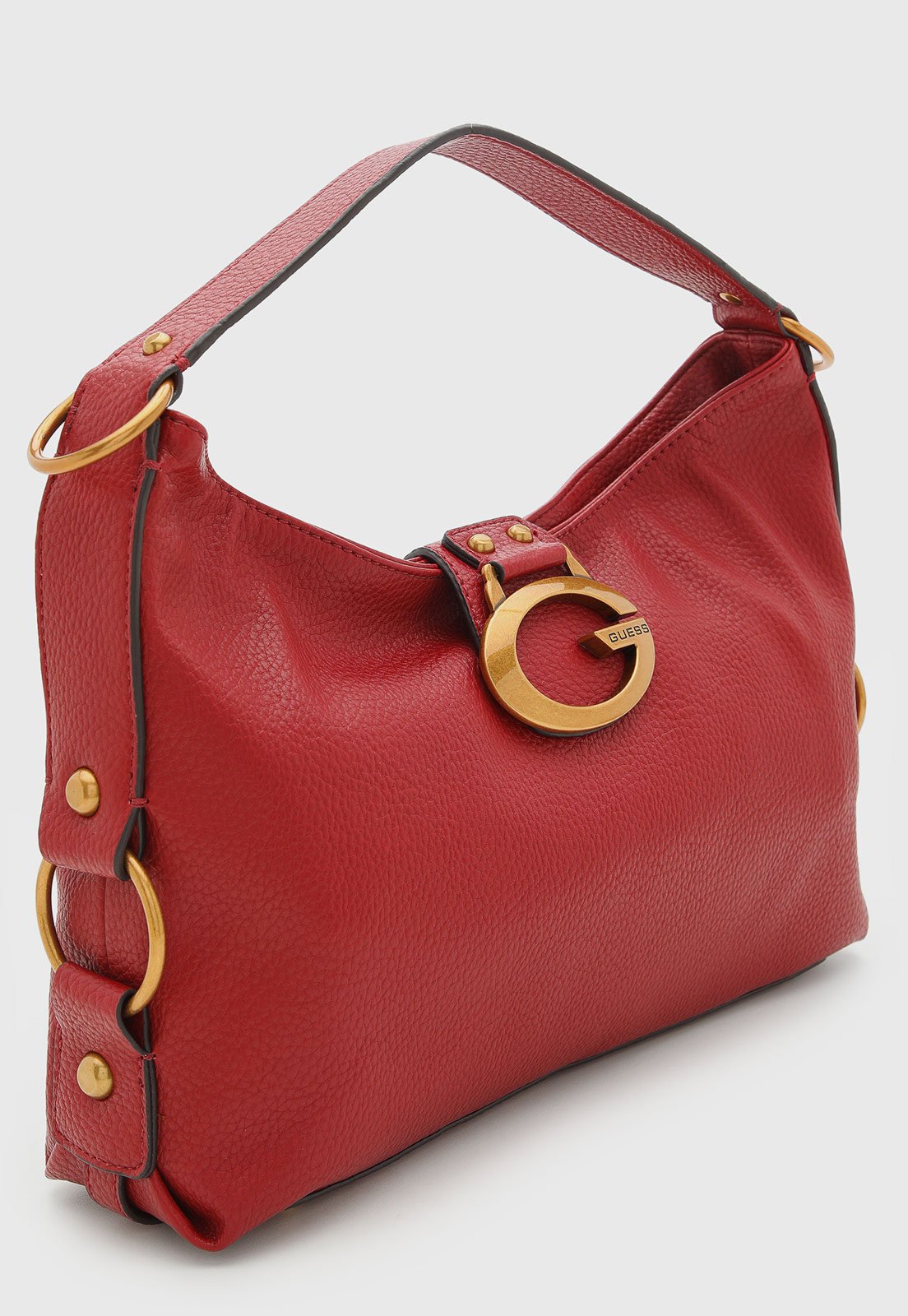 Vista 3 Bolsa Feminina Guess Grande Detalhe G Vermelha vermelho vermelho