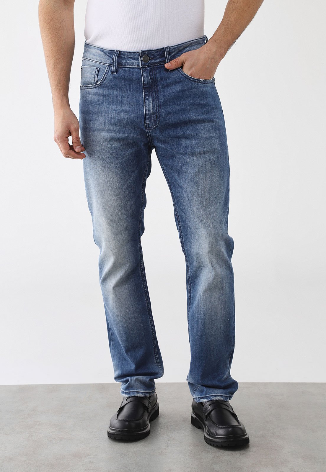 Calça Masculina John John Amsterdam Blue Slim Azul