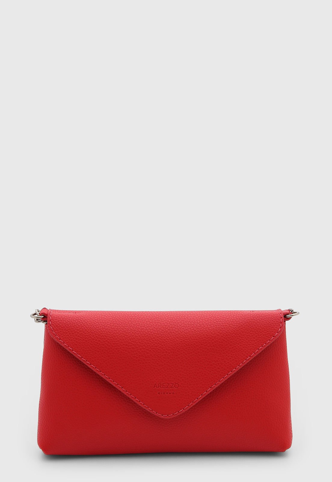 Bolsa Feminina Arezzo Estruturada Fecho Envelope Vermelha