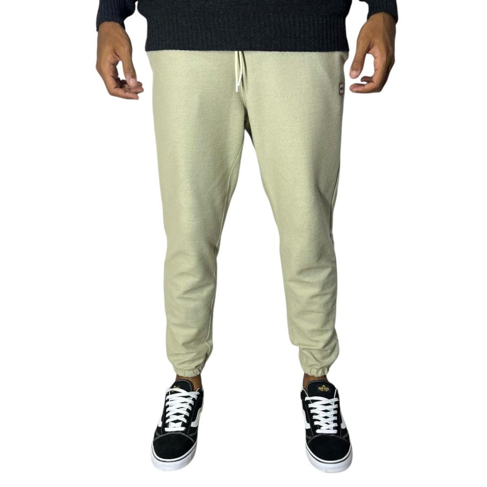Calça Moletom Sarjado- HD – Areia