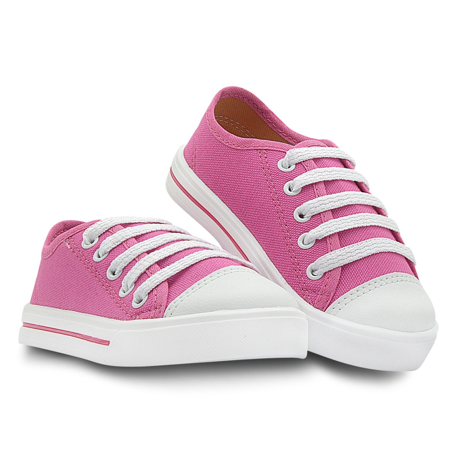 Vista 3 Infantil - Tênis Menina Old School Tradicional Footz Escolar Confortável Macio Cano Baixo vermelho Footz vermelho