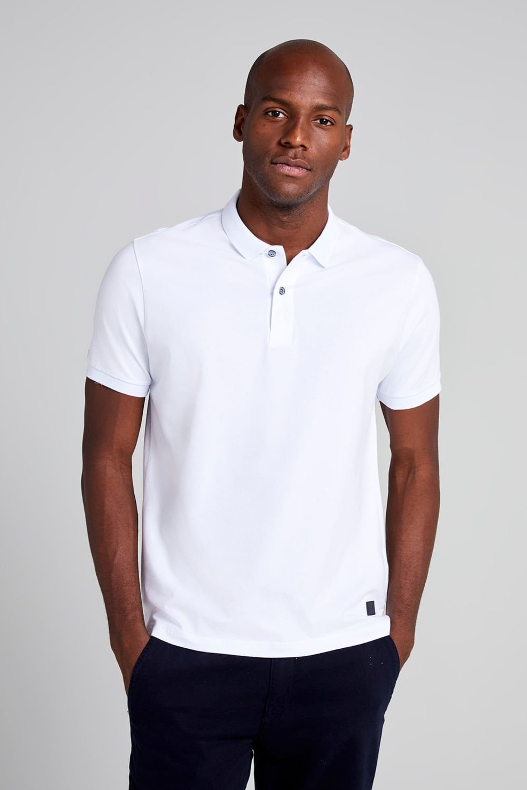 HIGHSTIL Camisa Polo Supreme Cotton Comfort - Branco