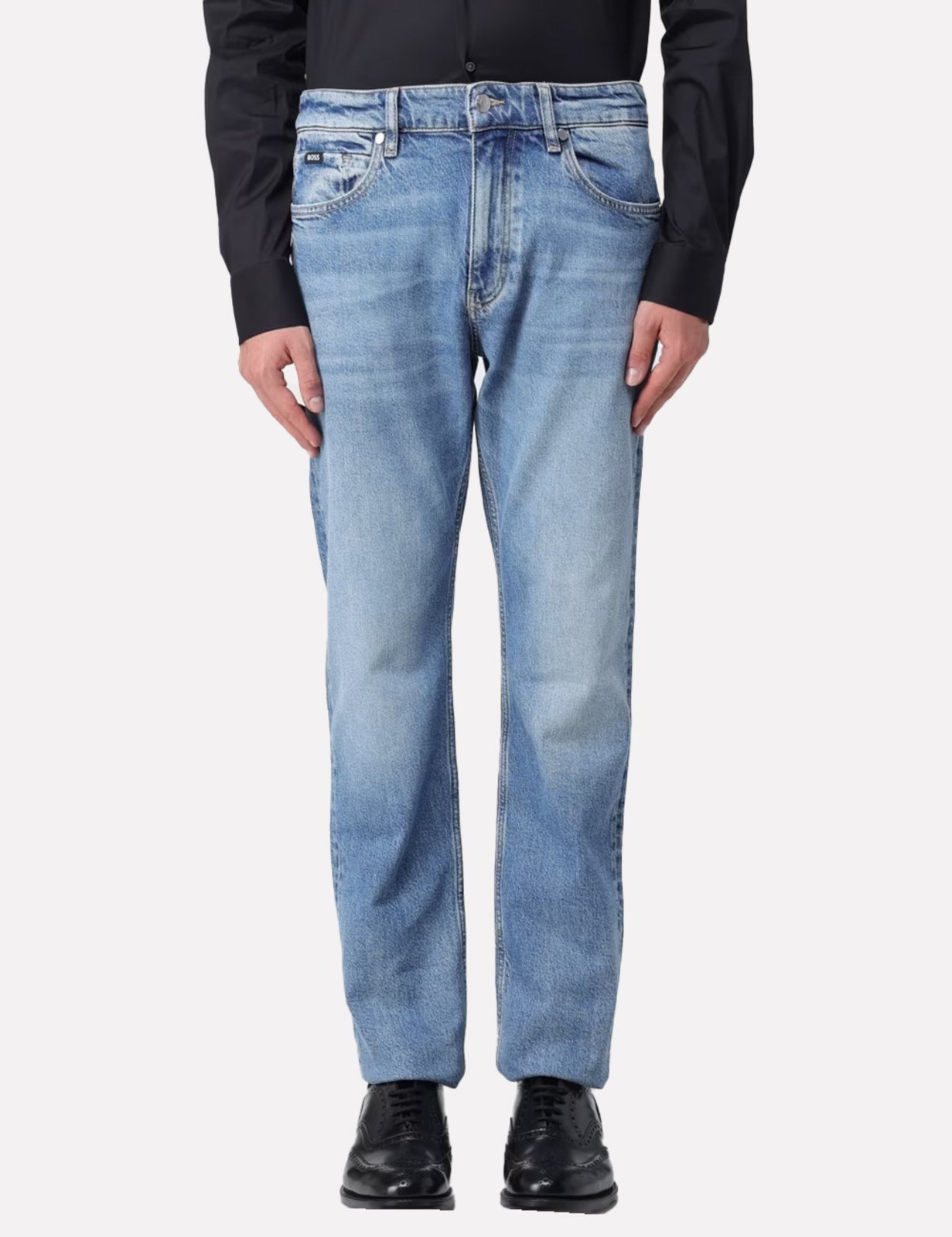 Vista 2 Calça Jeans Hugo Boss Masculina Slim Fit C-Delawere azul Hugo Boss azul