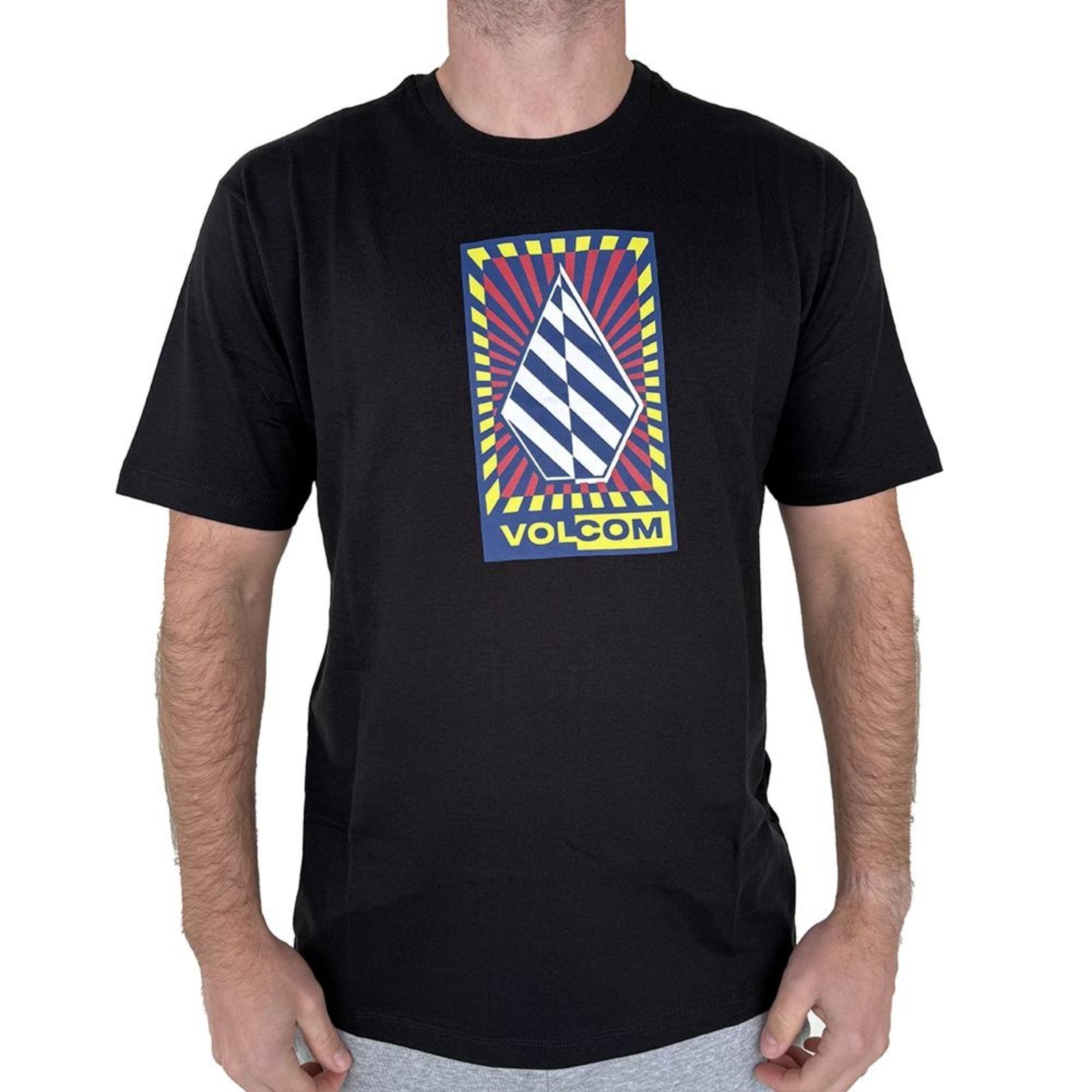 Camiseta Volcom Warble WT25 Masculina Preto