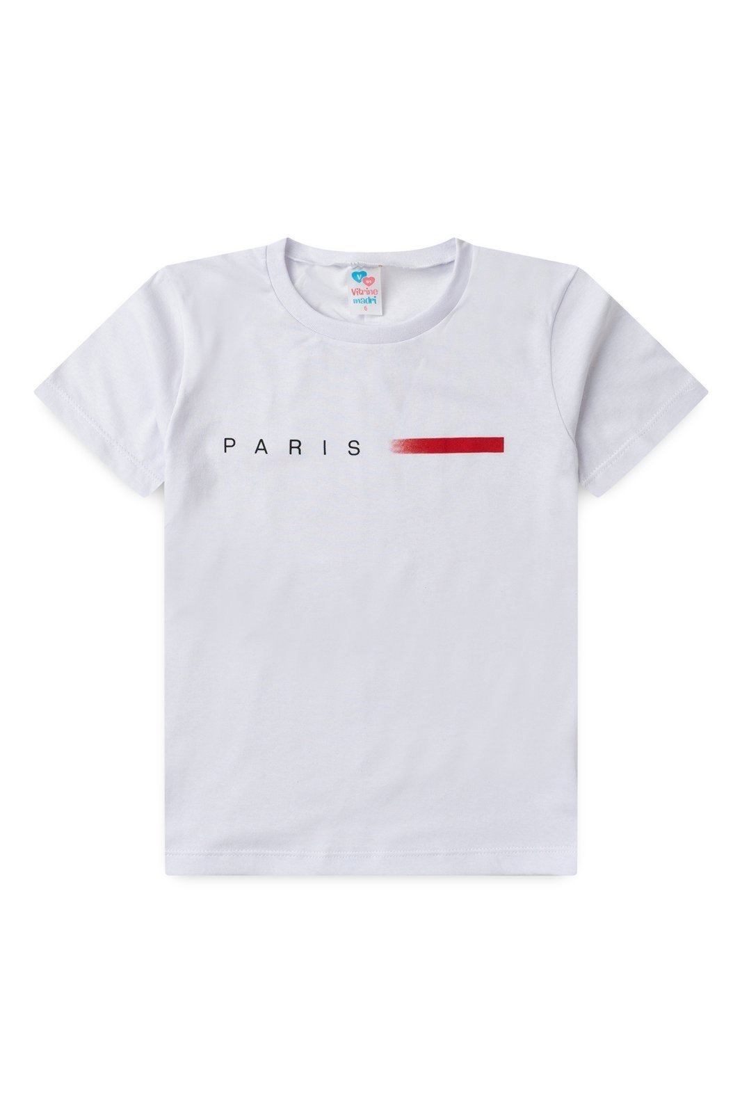 Infantil - Camiseta Meia Malha Masculina Paris