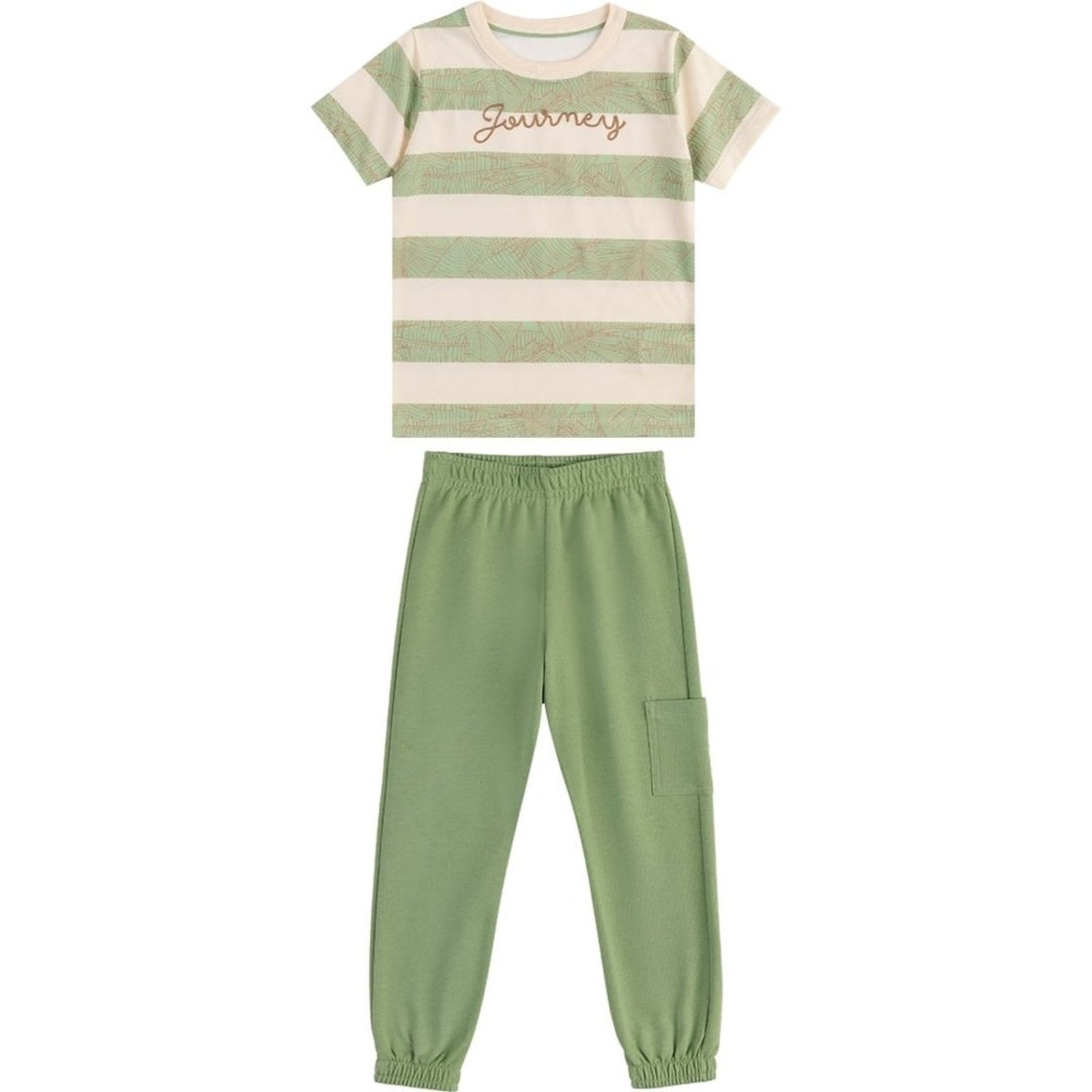 Infantil - Conjunto Longo Listrado Menino Marisol