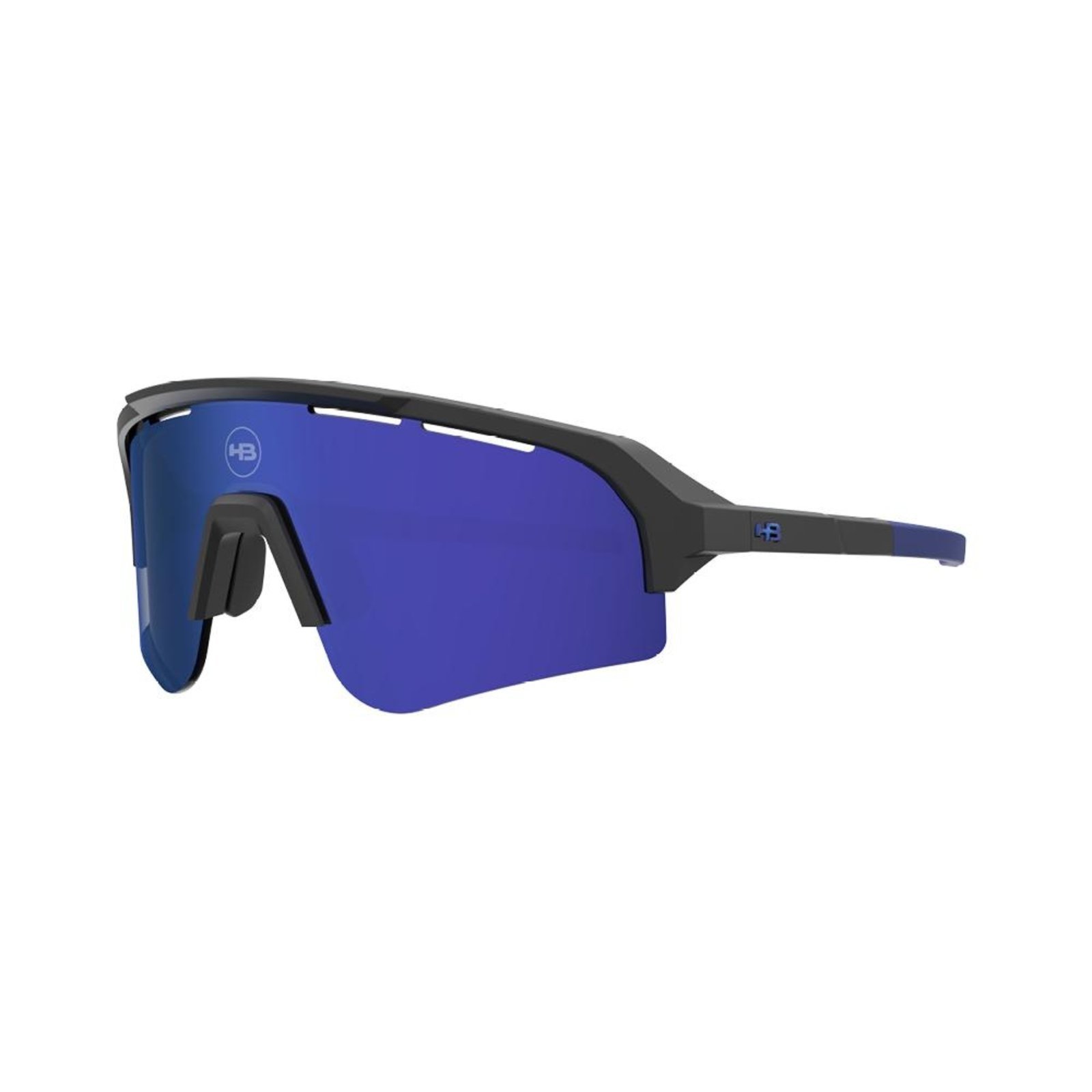 Óculos de Sol HB Edge S Matte Black Blue Chrome