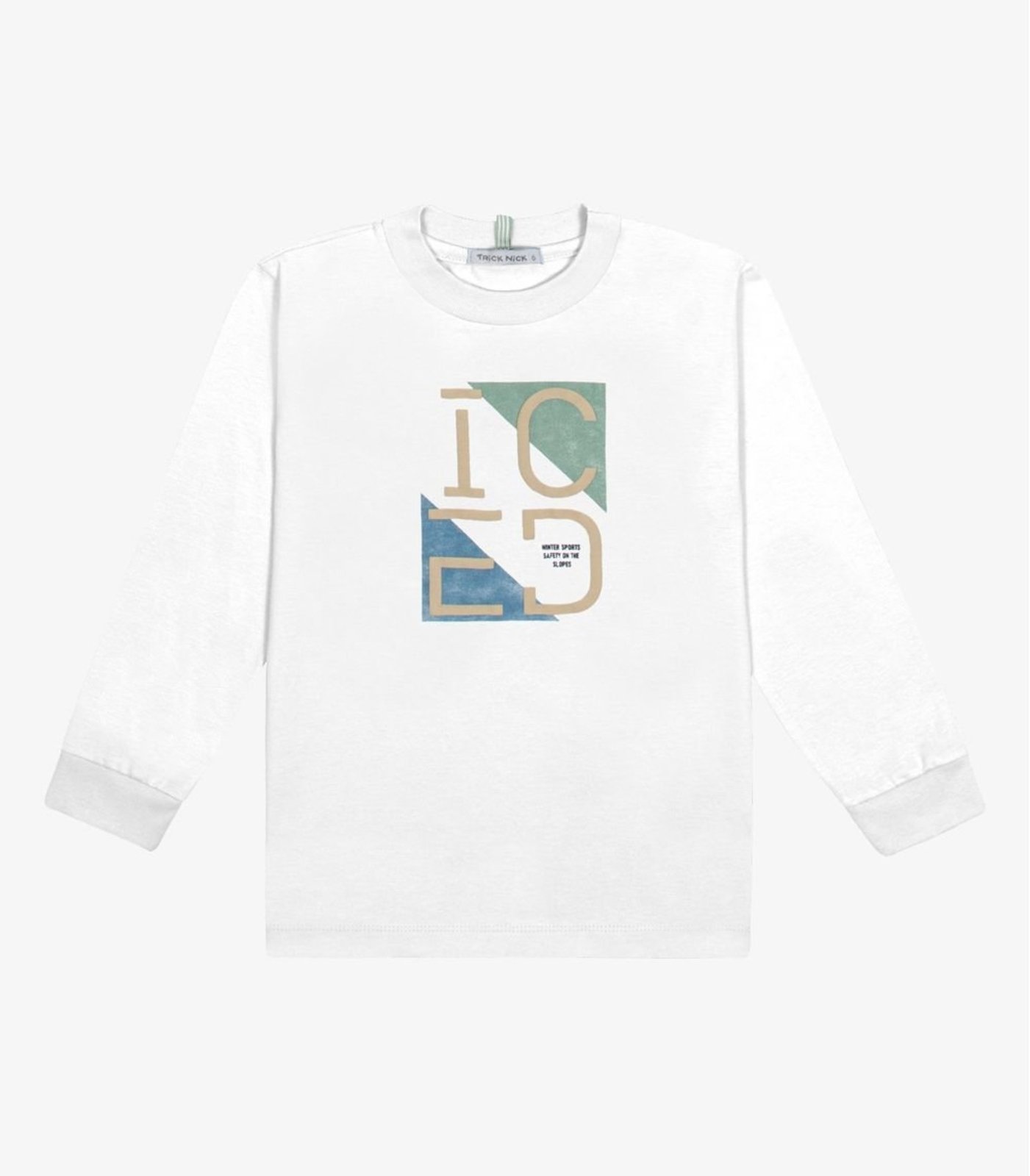 Infantil - Camiseta Menino Meia Malha Trick Nick Branco
