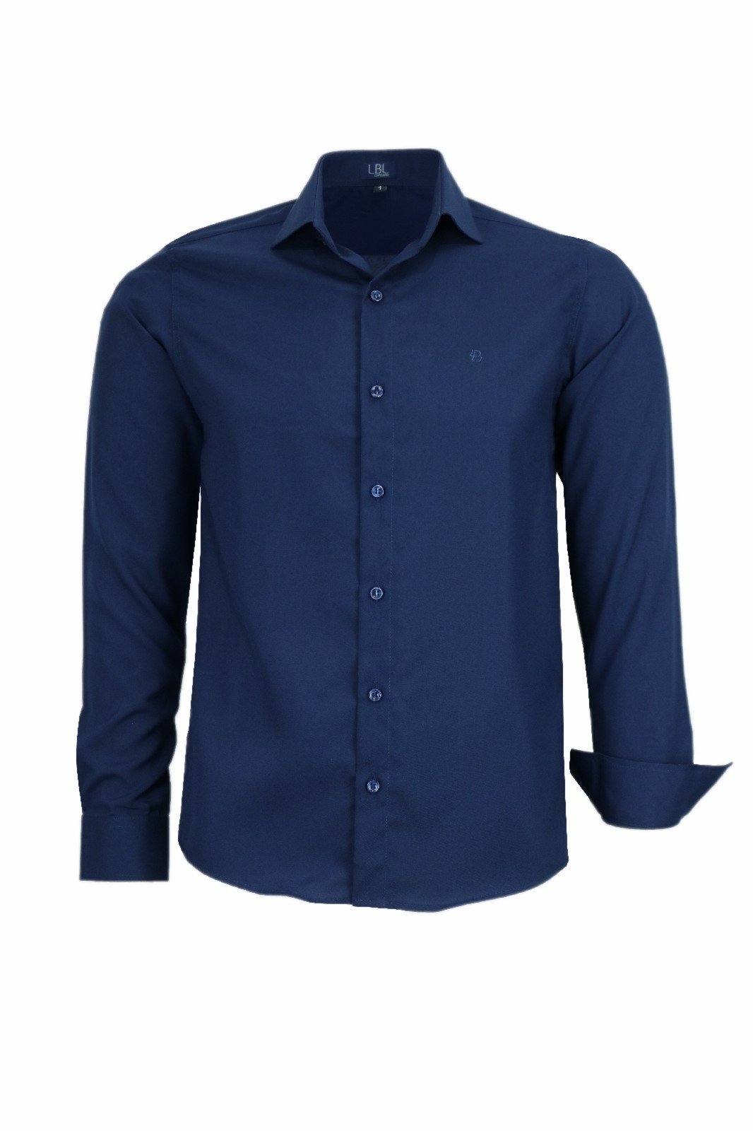 Camisa Manga Longa Lbl Comfort 100% Poliéster Marinho 3015