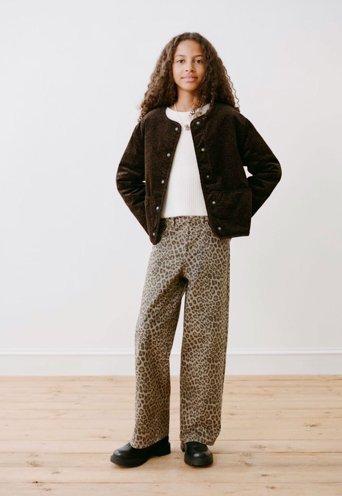 Infantil - Calça MANGO Estampa Leopardo Bege