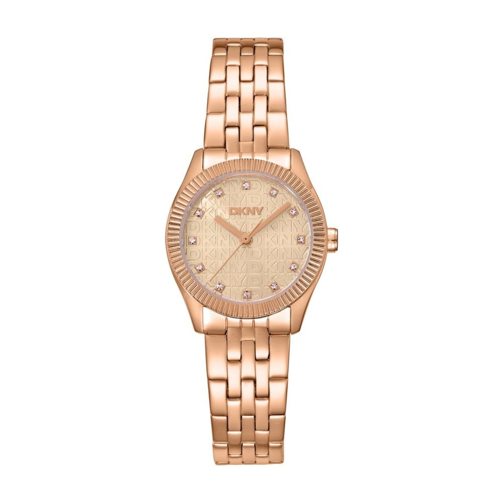 Vista 2 Relógio Feminino DKNY Crosswalk Rose Gold Donna Karan rosa rose Donna Karan rosa rose