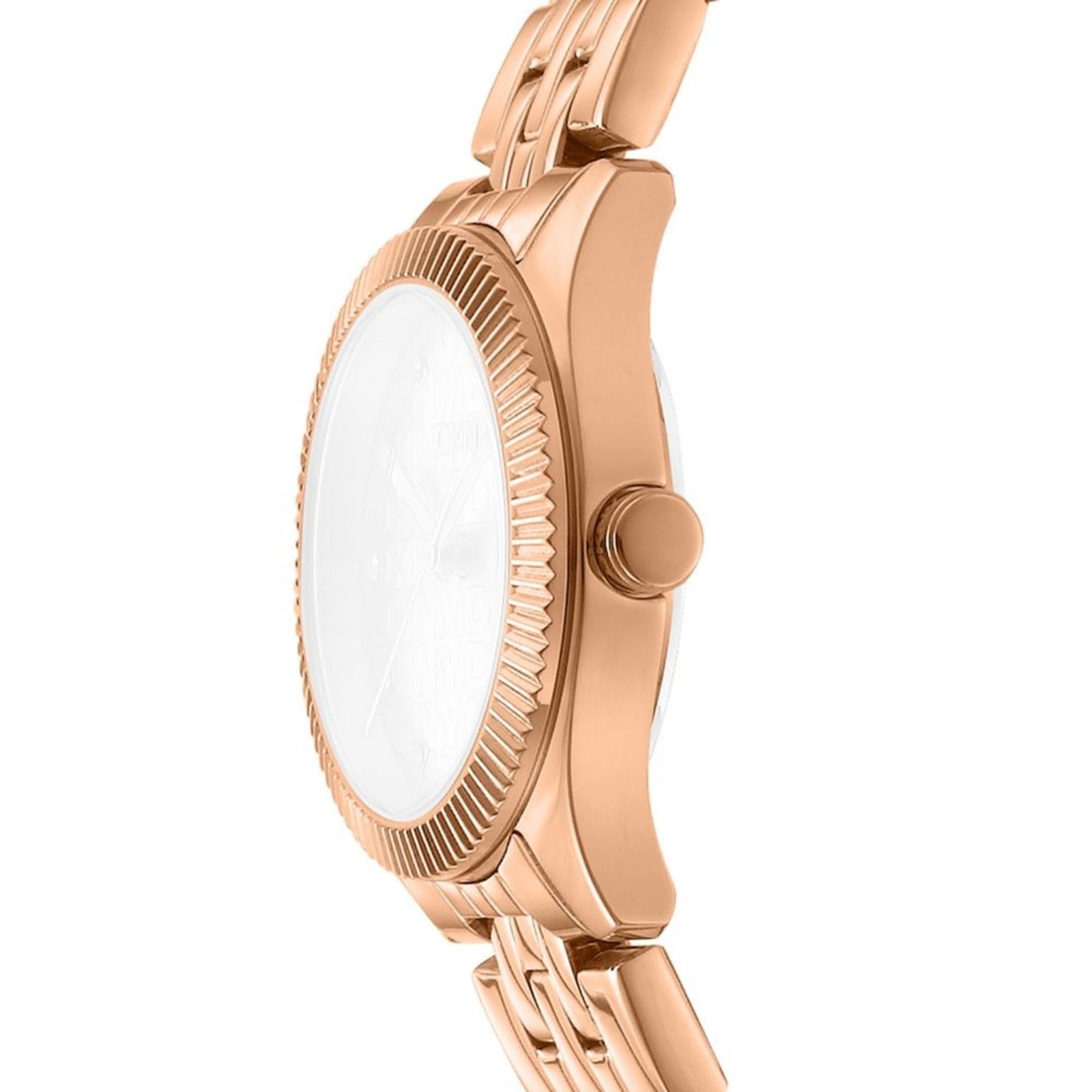 Vista 3 Relógio Feminino DKNY Crosswalk Rose Gold Donna Karan rosa rose Donna Karan rosa rose