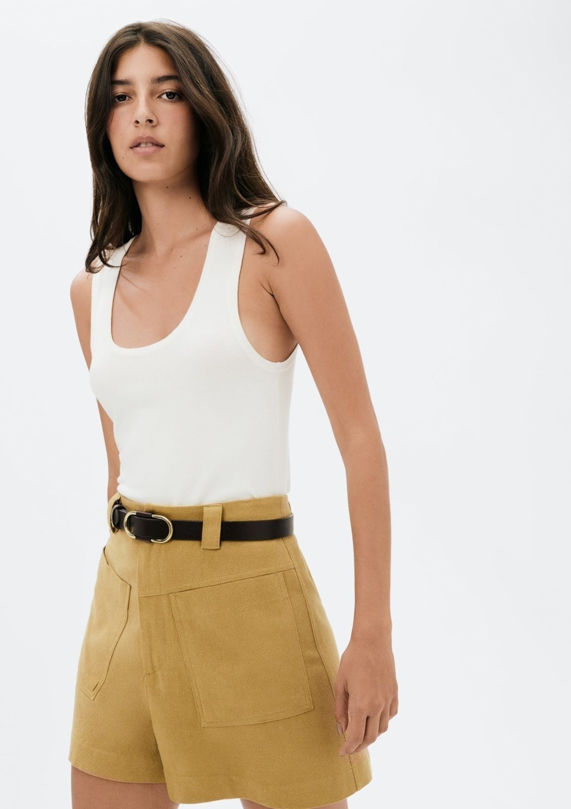 Regata Feminina Slim Decote U Em Tricô De Viscose Hering