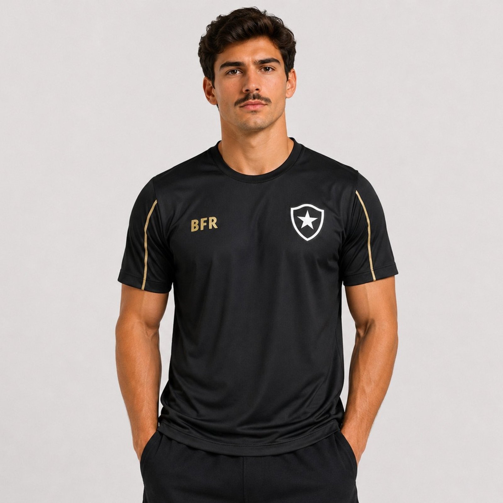 Camisa Botafogo Auriflama Preta