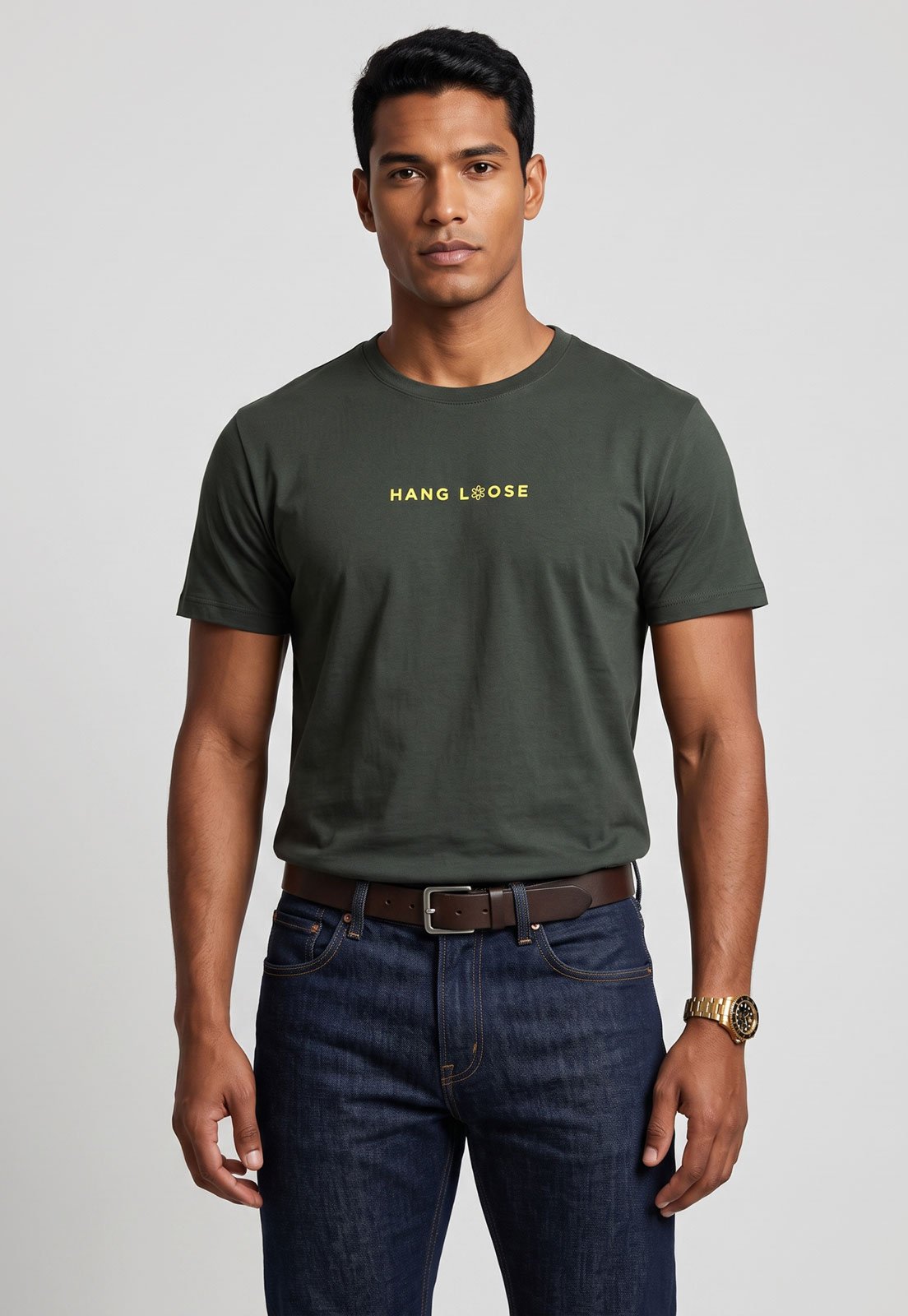 Camiseta Masculina Hang Loose Silk MC Atom Verde