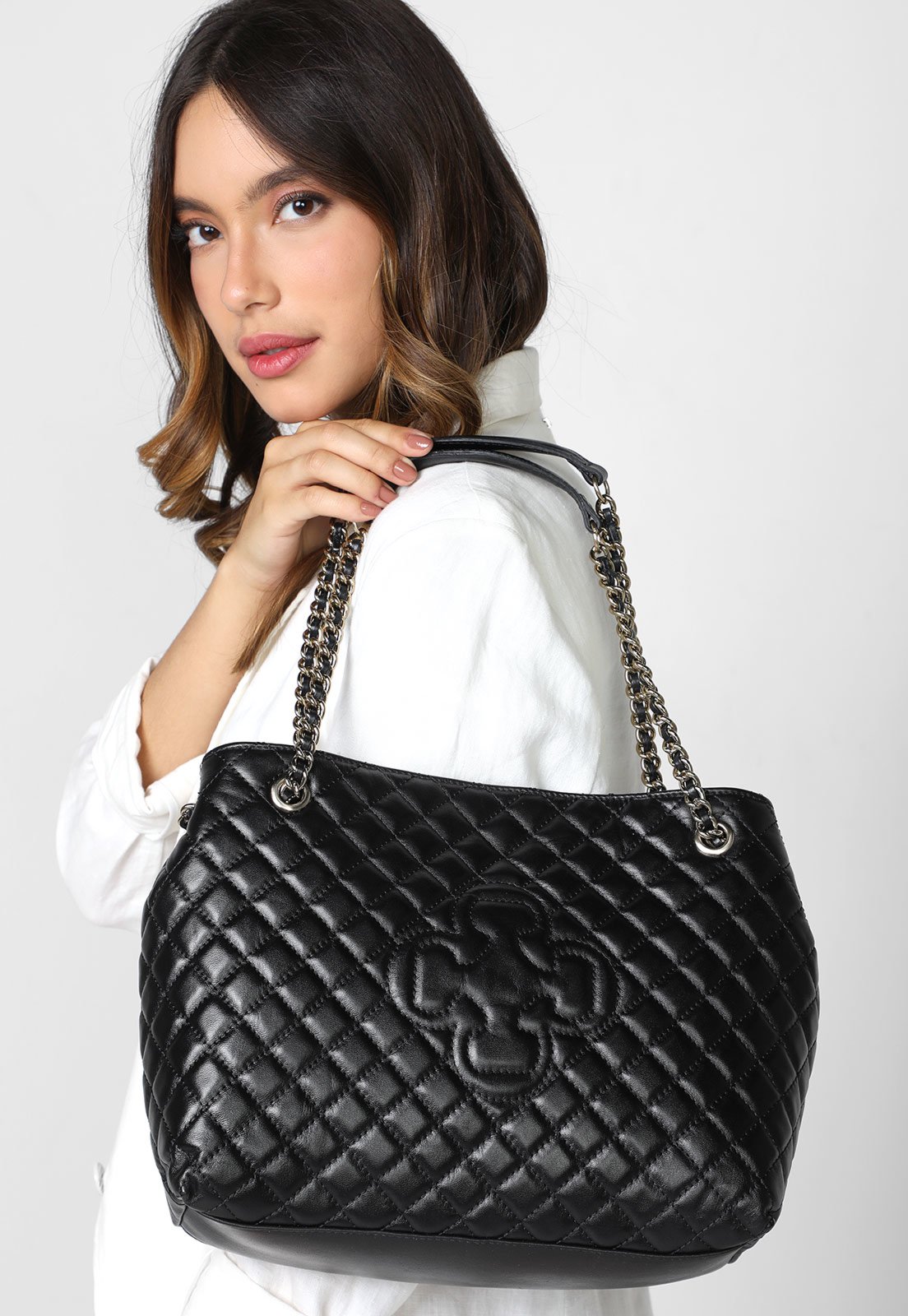 Bolsa Capodarte Matelassê Preta