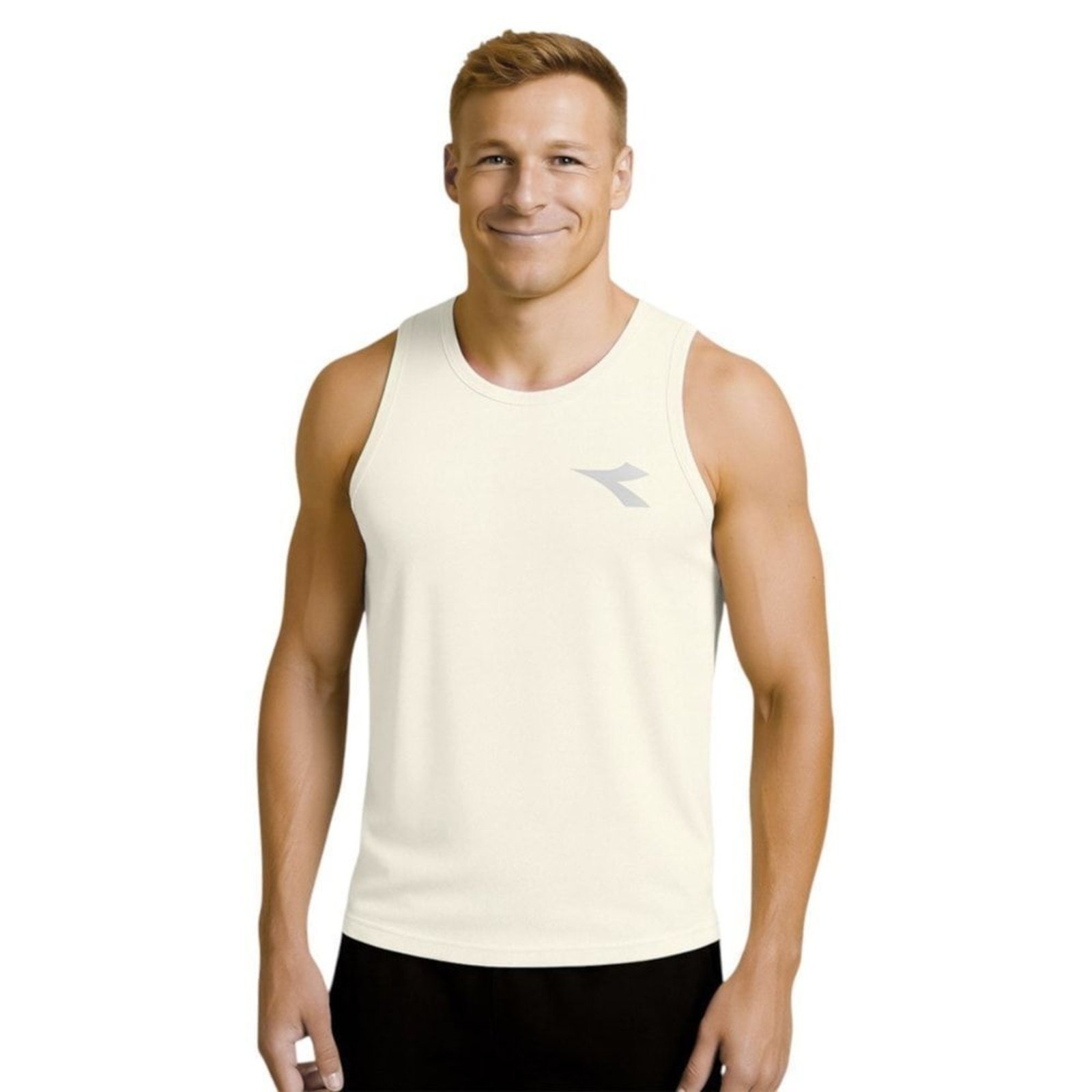 Regata Diadora Small Logo Masculina - Bege - diadora