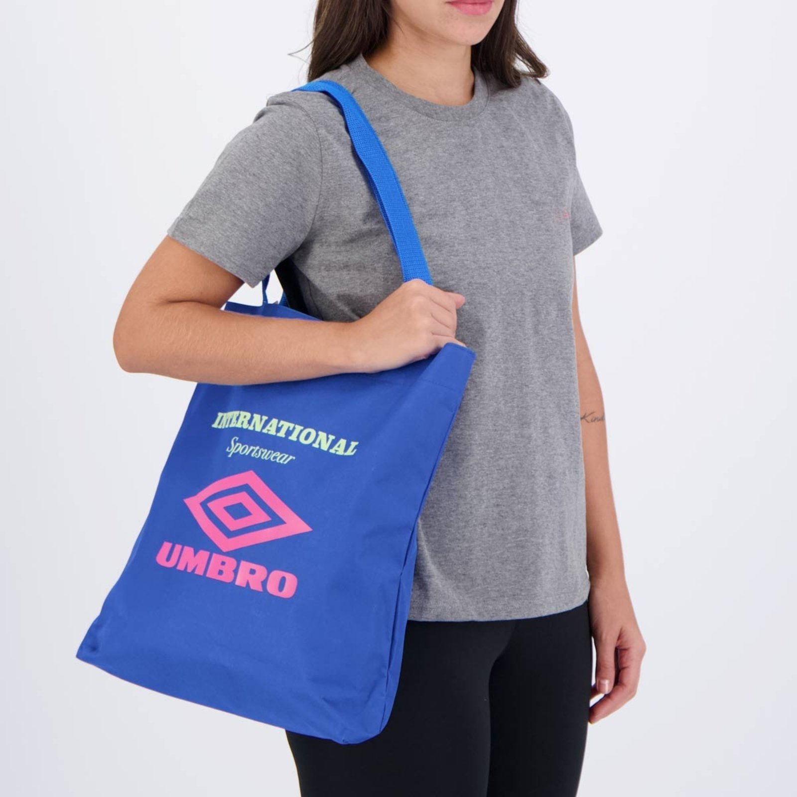 Vista 2 Bolsa Lateral Umbro Heat Waves e Rosa azul Umbro azul
