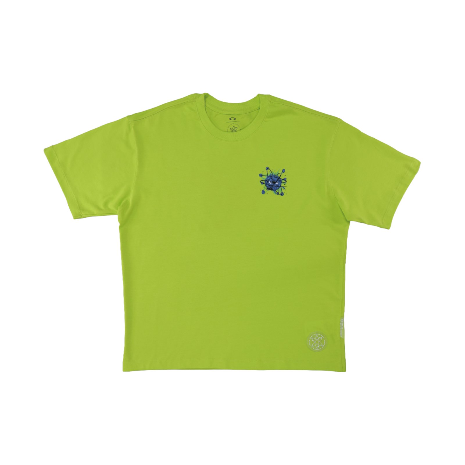 Camiseta Masculina Oversized Oakley Madlab Atom Graphic Lime