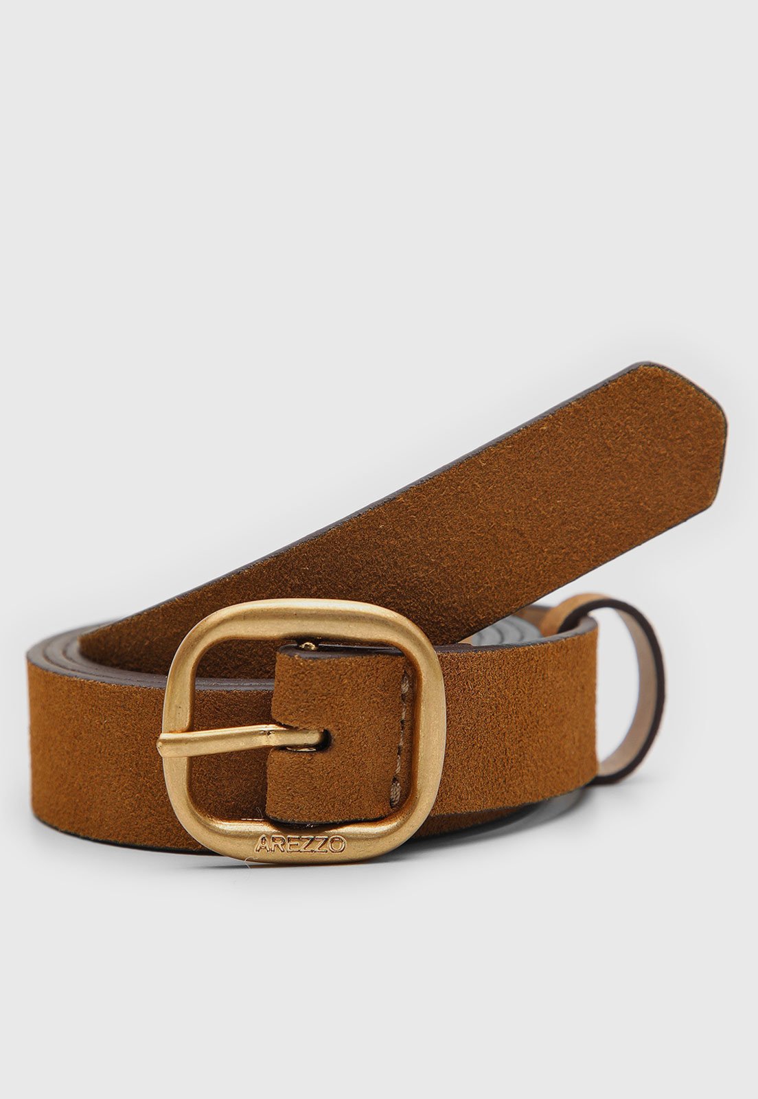 Cinto Feminino Arezzo Stracci Caramelo