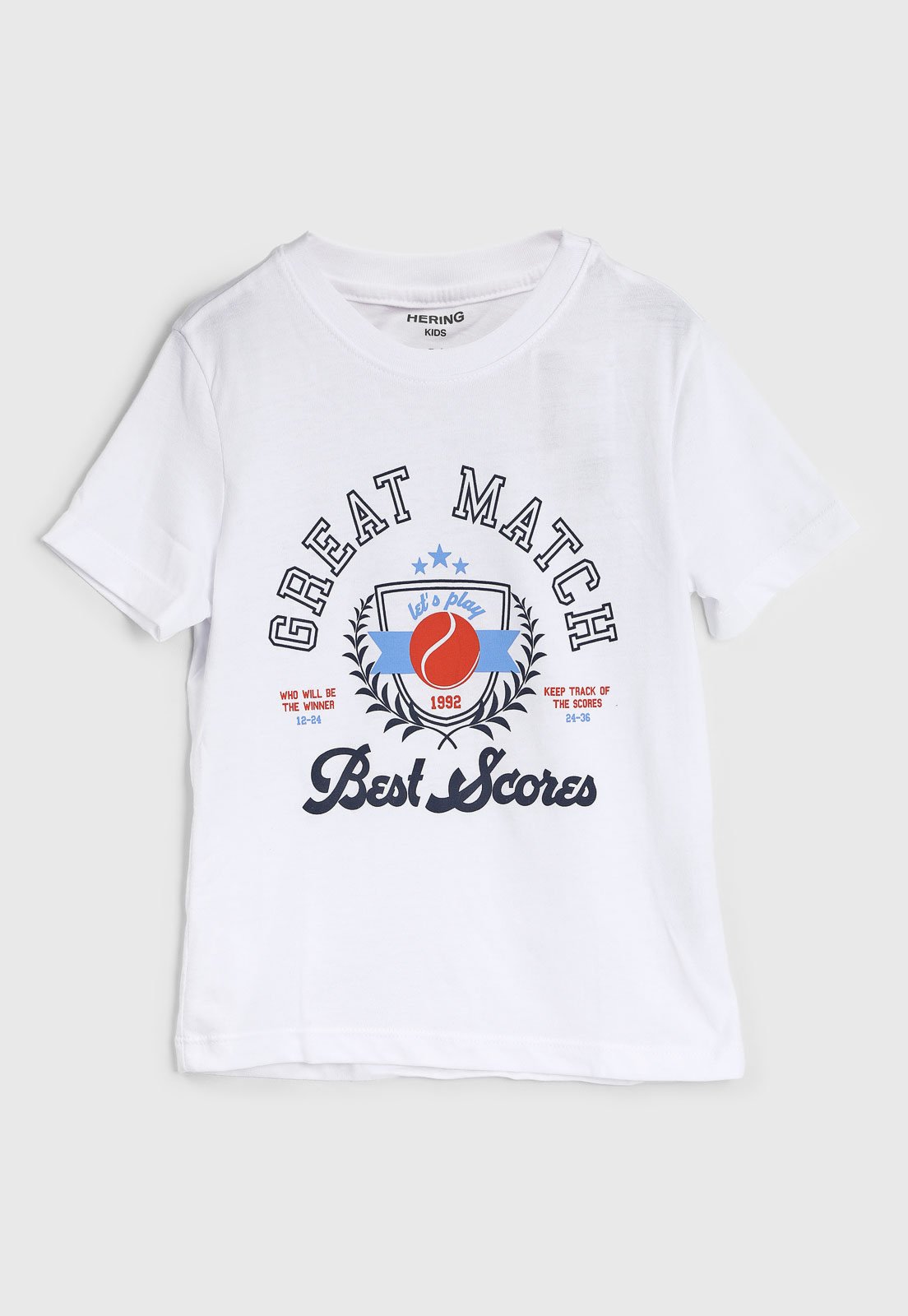 Infantil - Camiseta Hering Estampa Esportes Branca