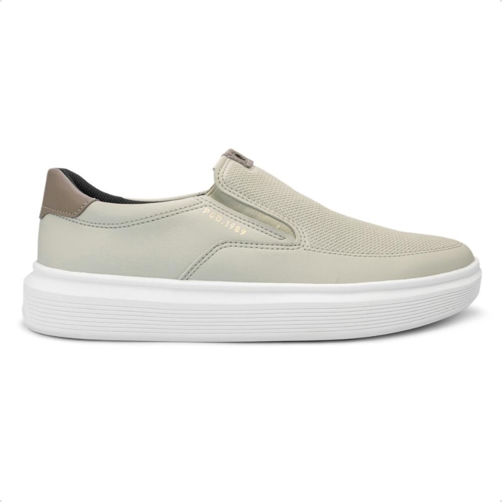 Sapatênis Pegada Masculino em Microfibra Casual 172106 Cinza