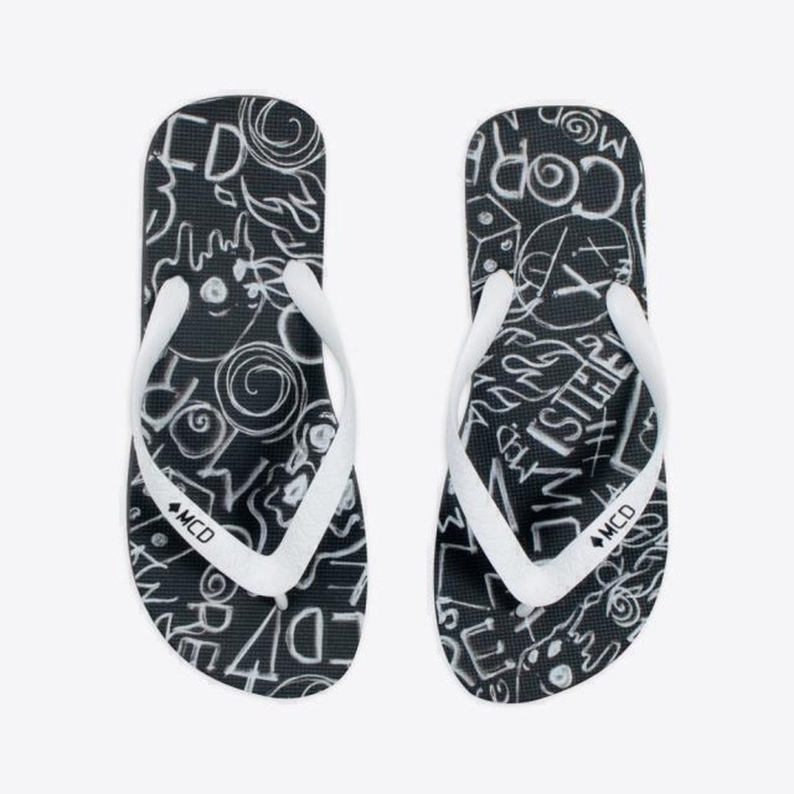 Chinelo Flip-Flop Mcd Trashmoji Full Preto