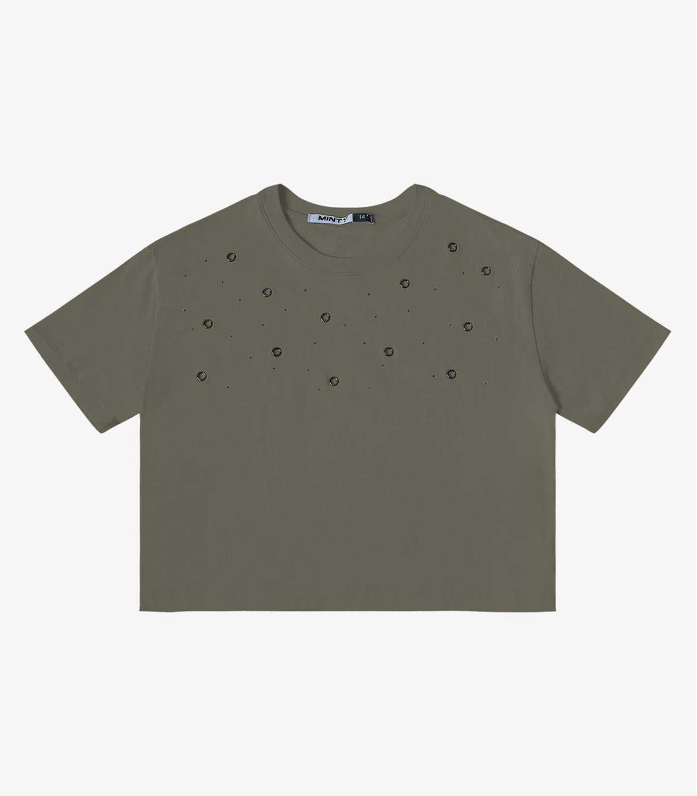 Infantil – T- Shirt Meia Malha Feminina Minty Verde