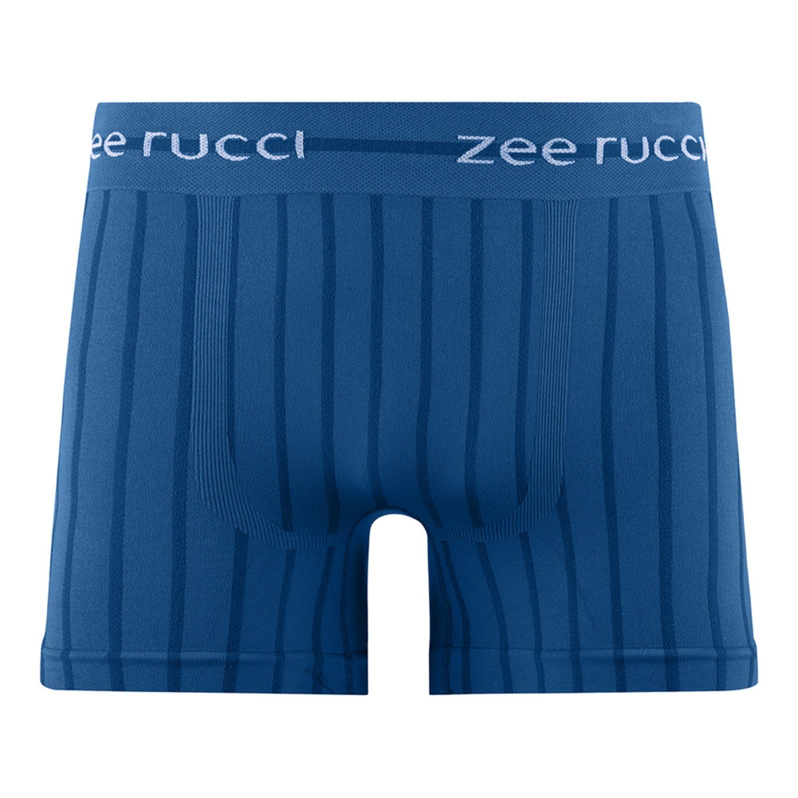 Cueca Boxer Jacquard Listrado Vertical sem Costura Azul Real