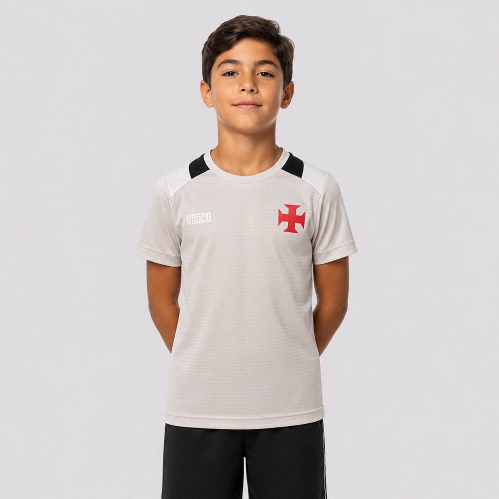 Camisa Vasco Toque Cinza Clara