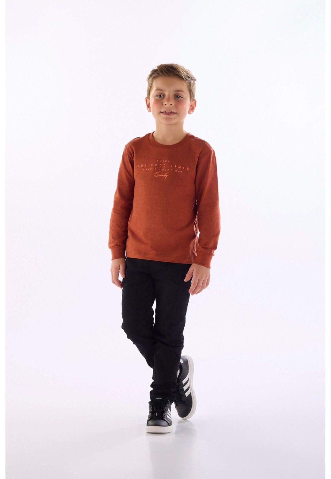 Infantil - Camiseta Masculina com Estampa 3D Quimby Preto
