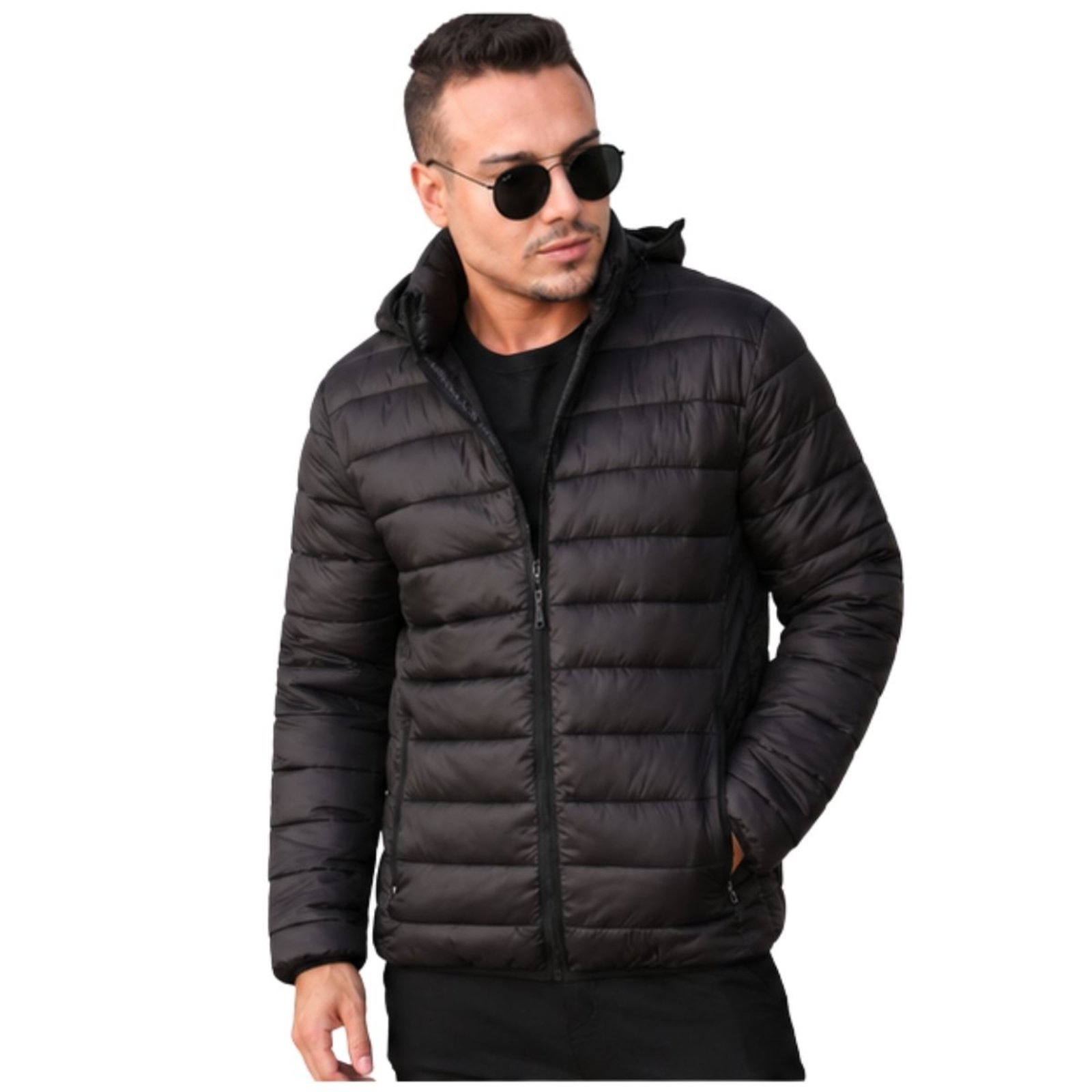 Jaqueta Bobojaco Masculina Forrada Preto